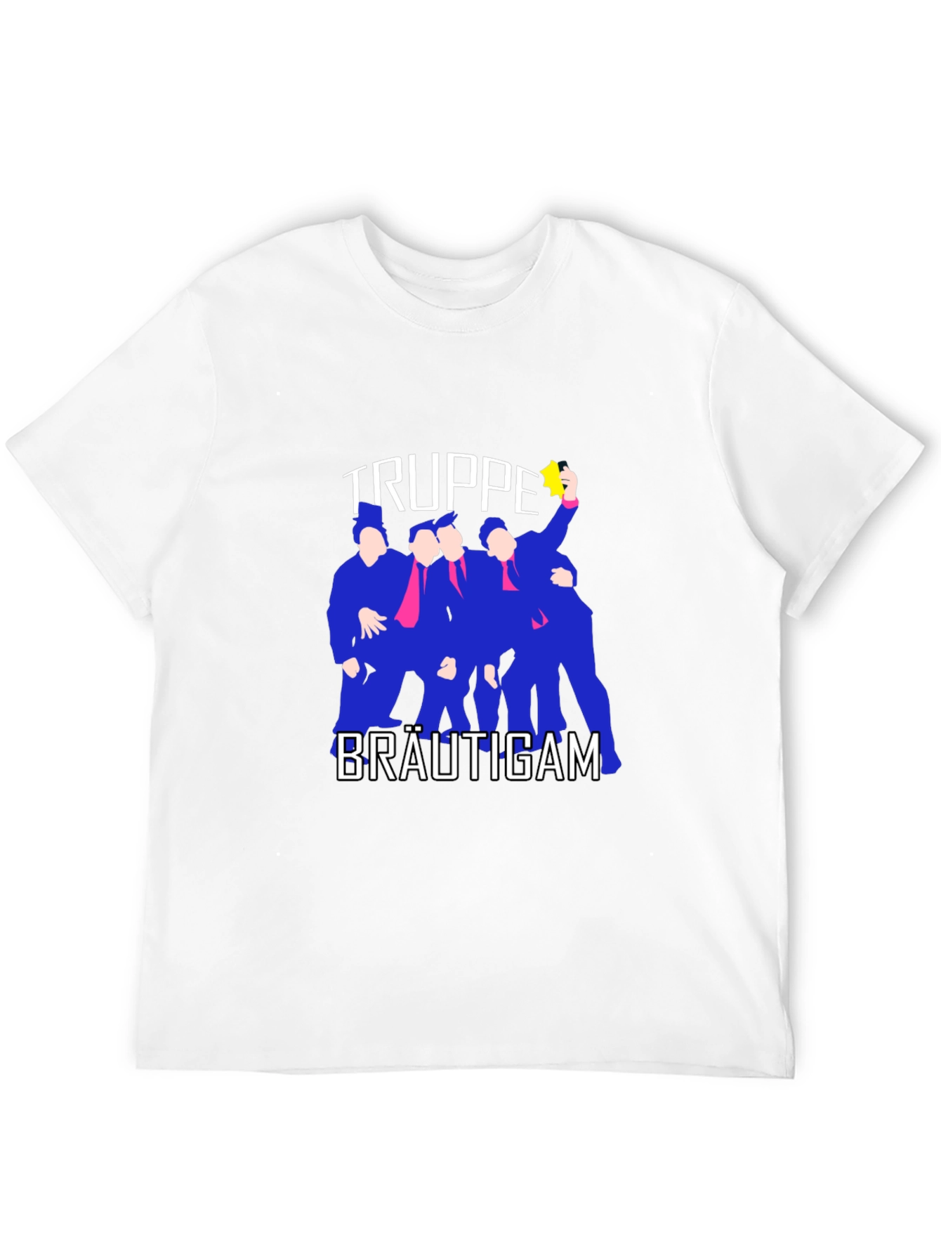 Black Bridegroom Squad T-Shirt - Party Apparel view 12