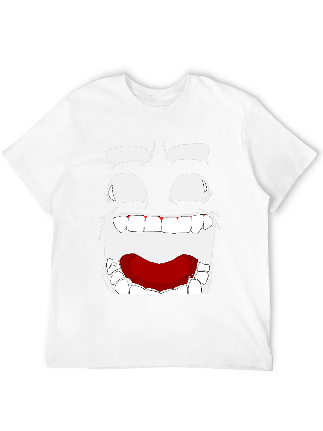 Black Abstract Face Graphic T-Shirt view 12