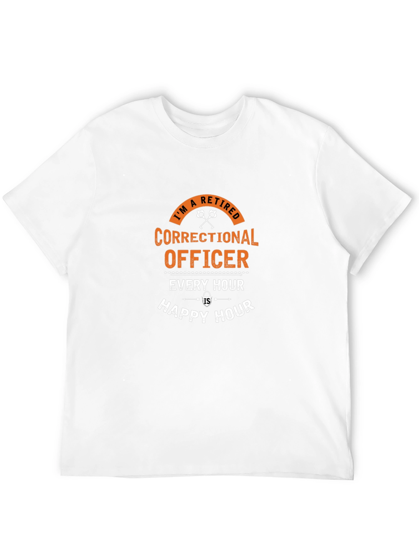 Black Retired Correctional Officer T-Shirt view 12