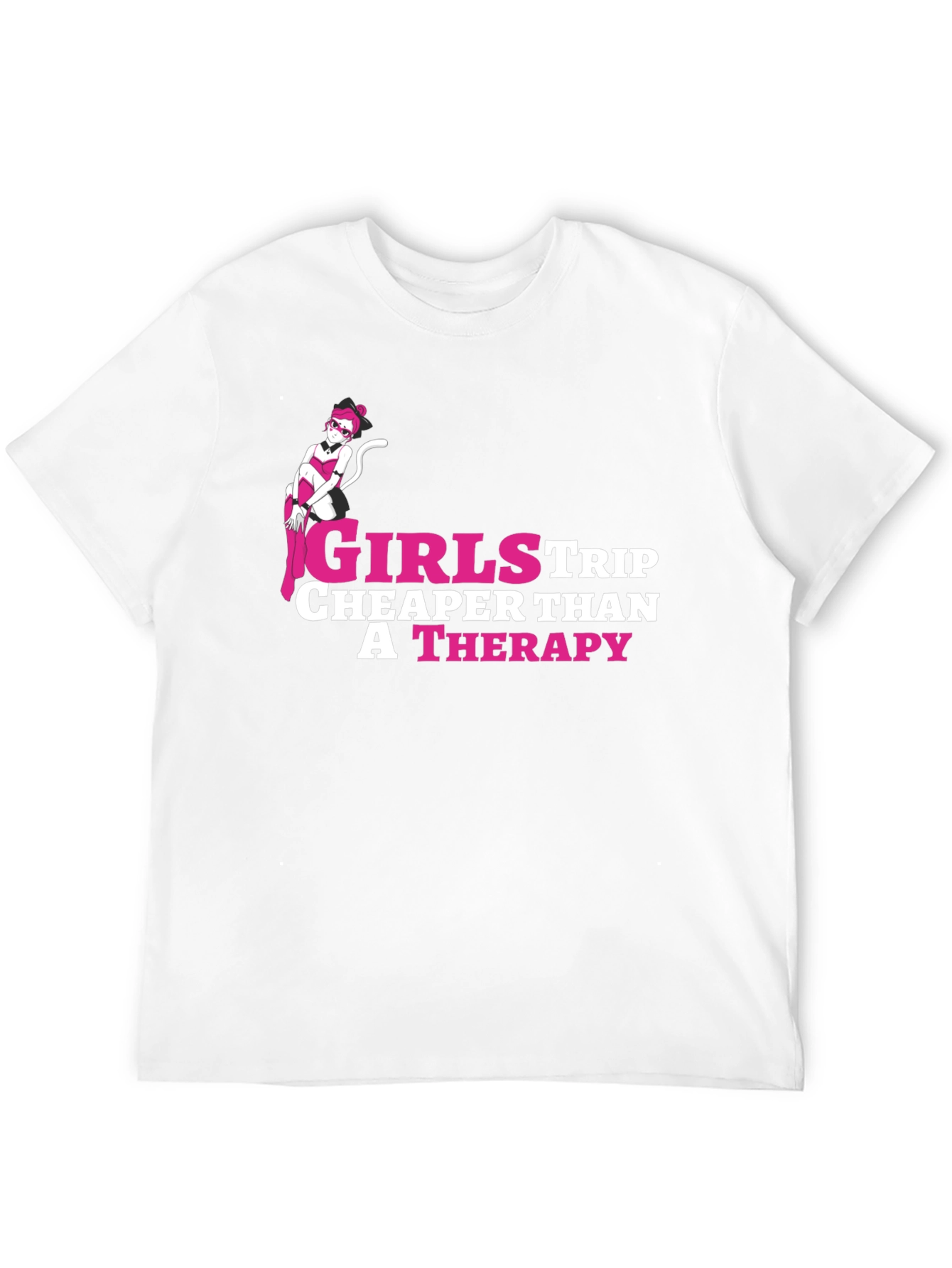 Black Girls Trip Therapy T-Shirt - Novelty Graphic Tee view 12