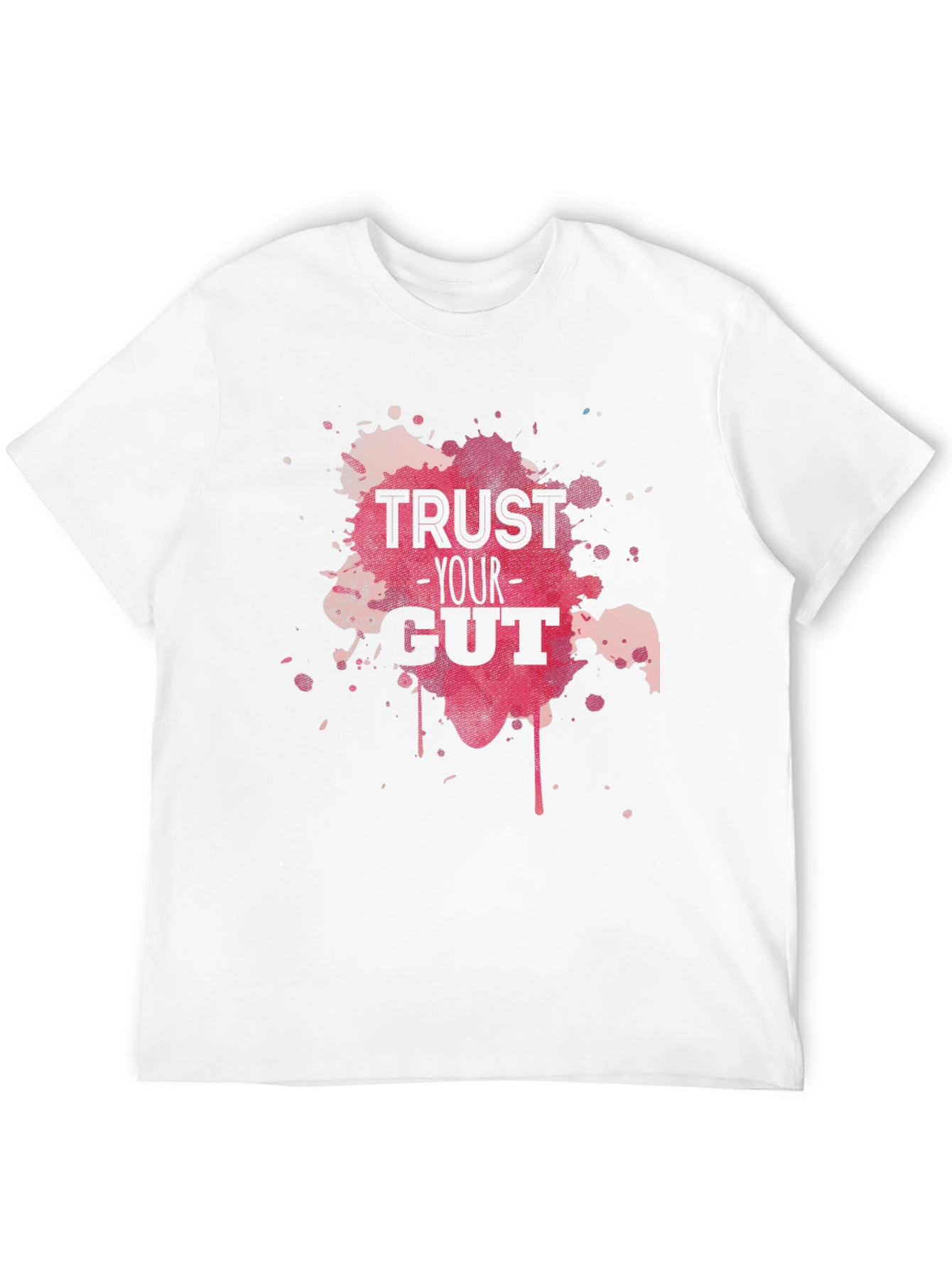 Black Trust Your Gut Graphic Tee - Black Cotton T-Shirt view 12