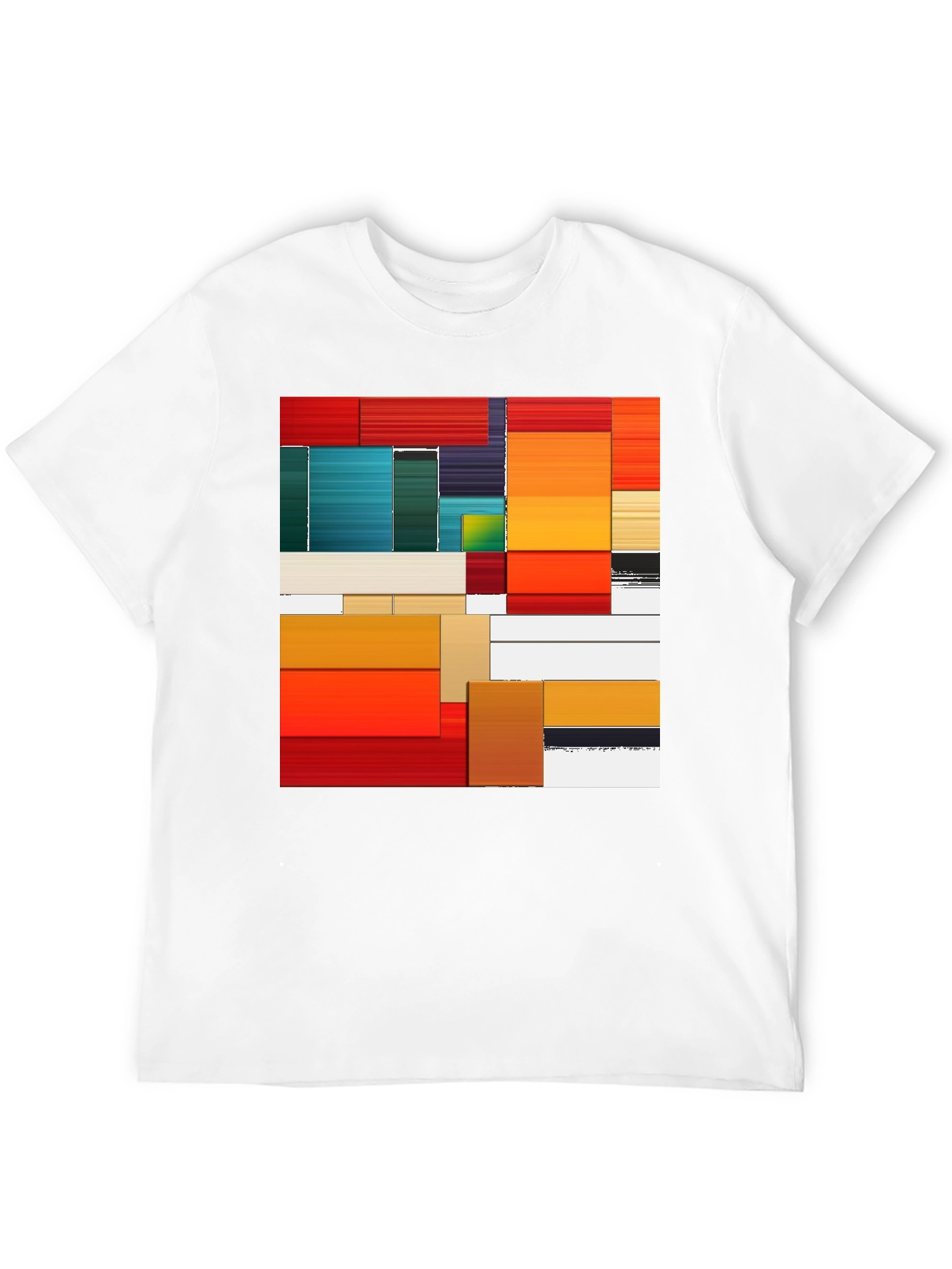 Black Abstract Art Graphic Tee - Modern Design view 12