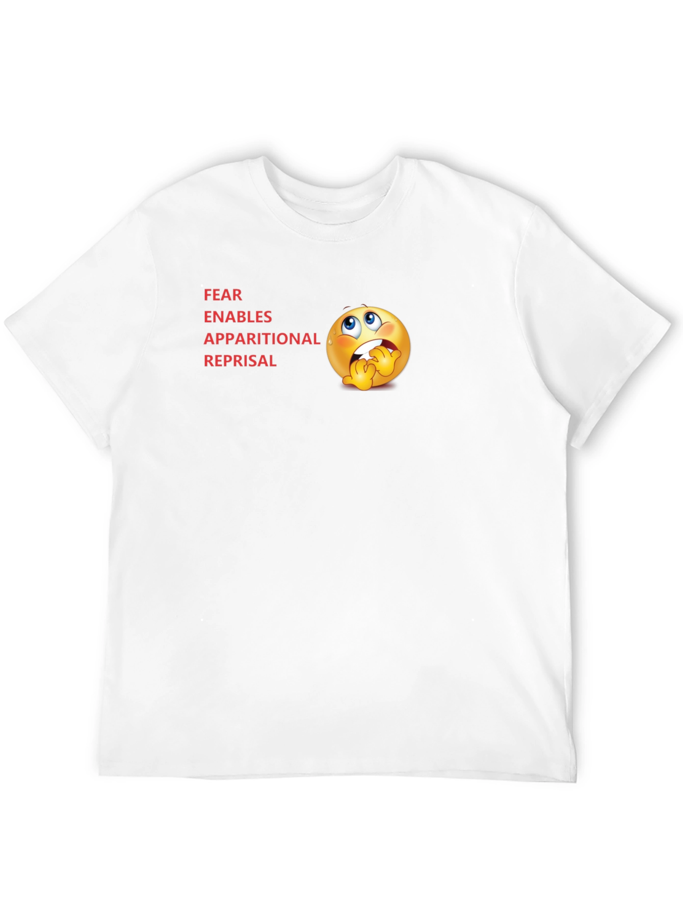 Black FEAR Acronym T-Shirt - Novelty Graphic Tee view 12
