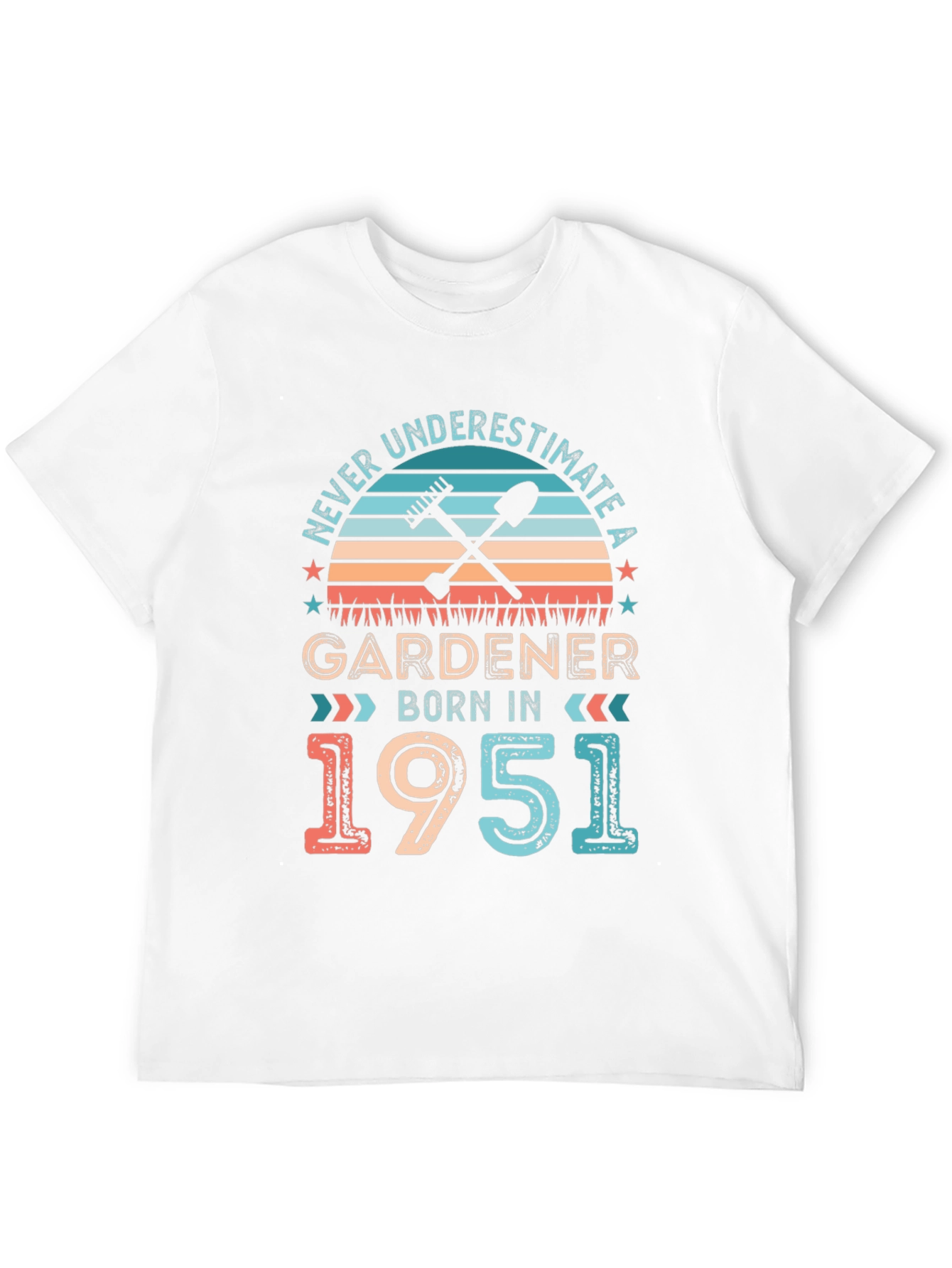 Black Gardener Born In 1951 Graphic Tee view 12