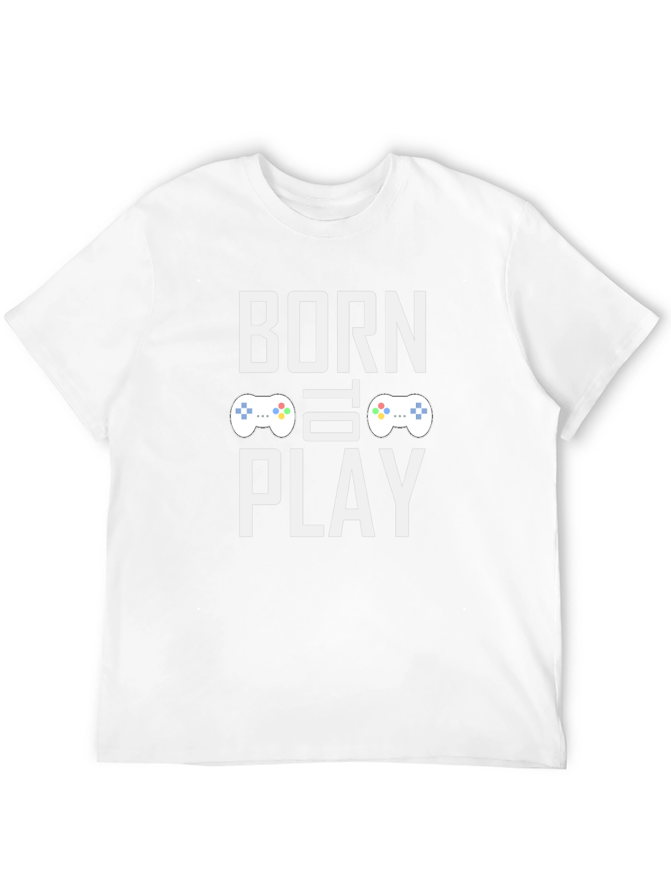 Black Born to Play Gaming T-Shirt - Gamer Tee view 12