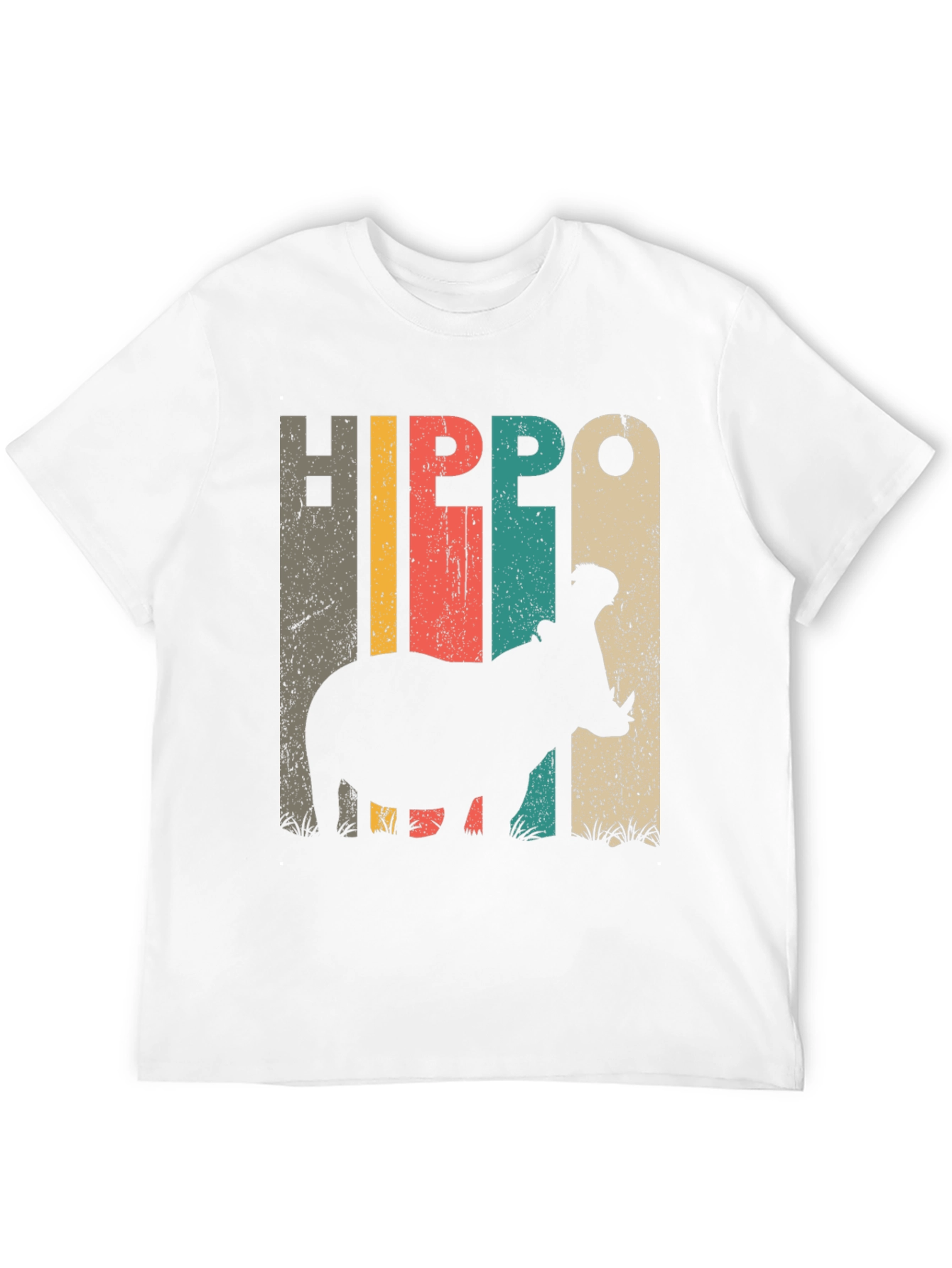 Black Vintage Hippo Graphic Tee view 12