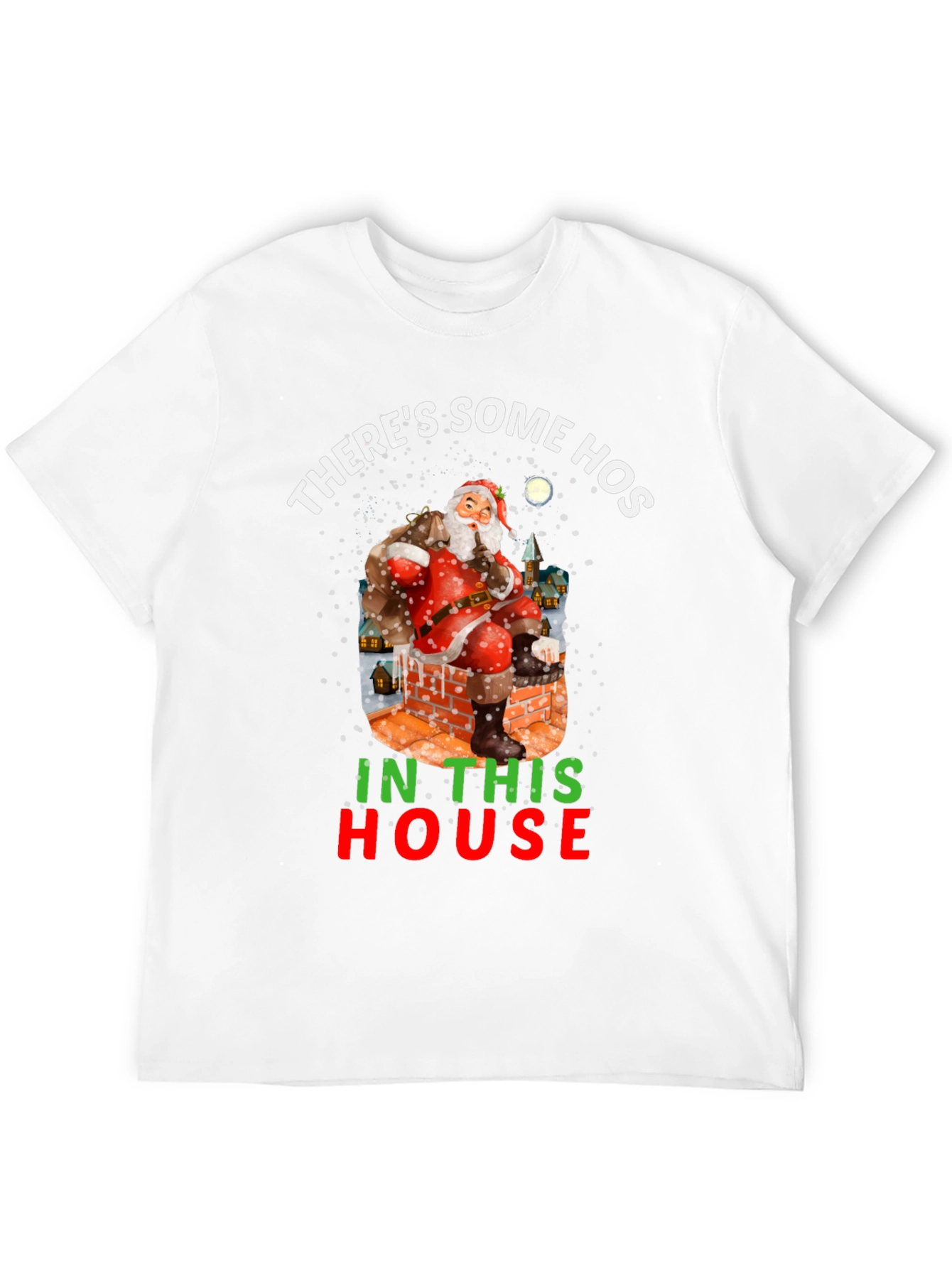 Black There's Some Hos In This House Holiday Shirt view 12