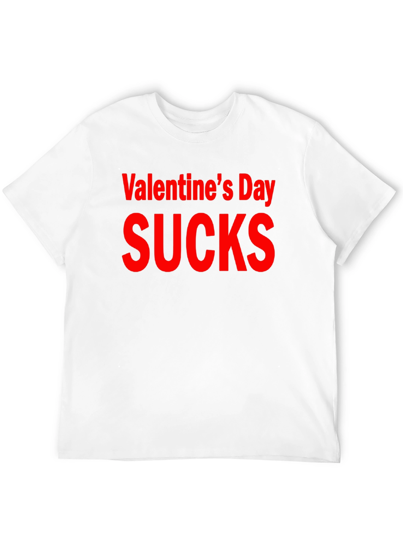 Black Valentine's Day Sucks Graphic T-Shirt view 12