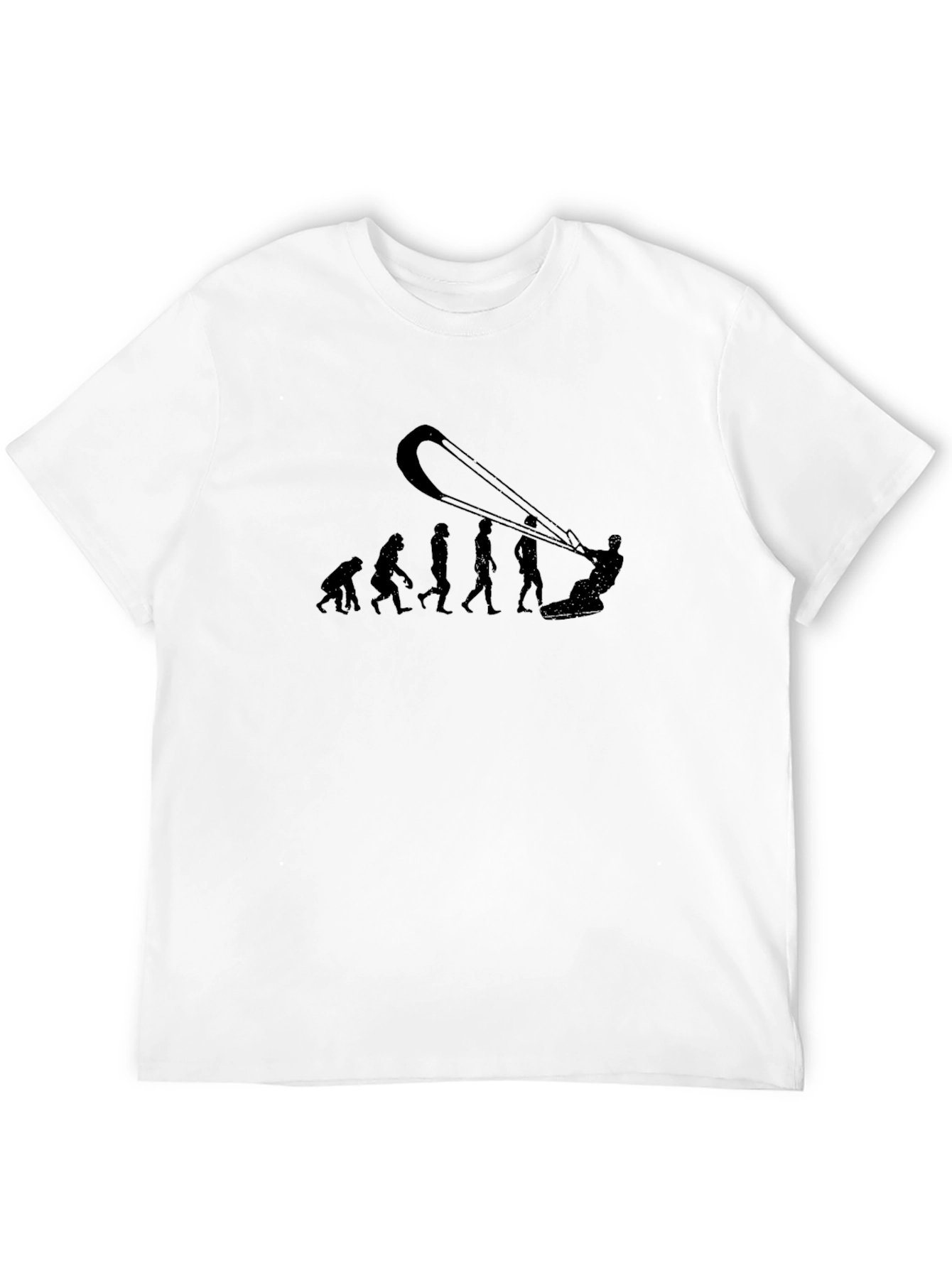 Black Kite Evolution T-Shirt - Funny Kitesurfing Tee view 12