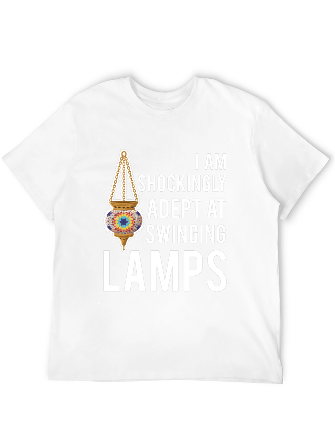 Black Adept Swinging Lamps Graphic T-Shirt view 12