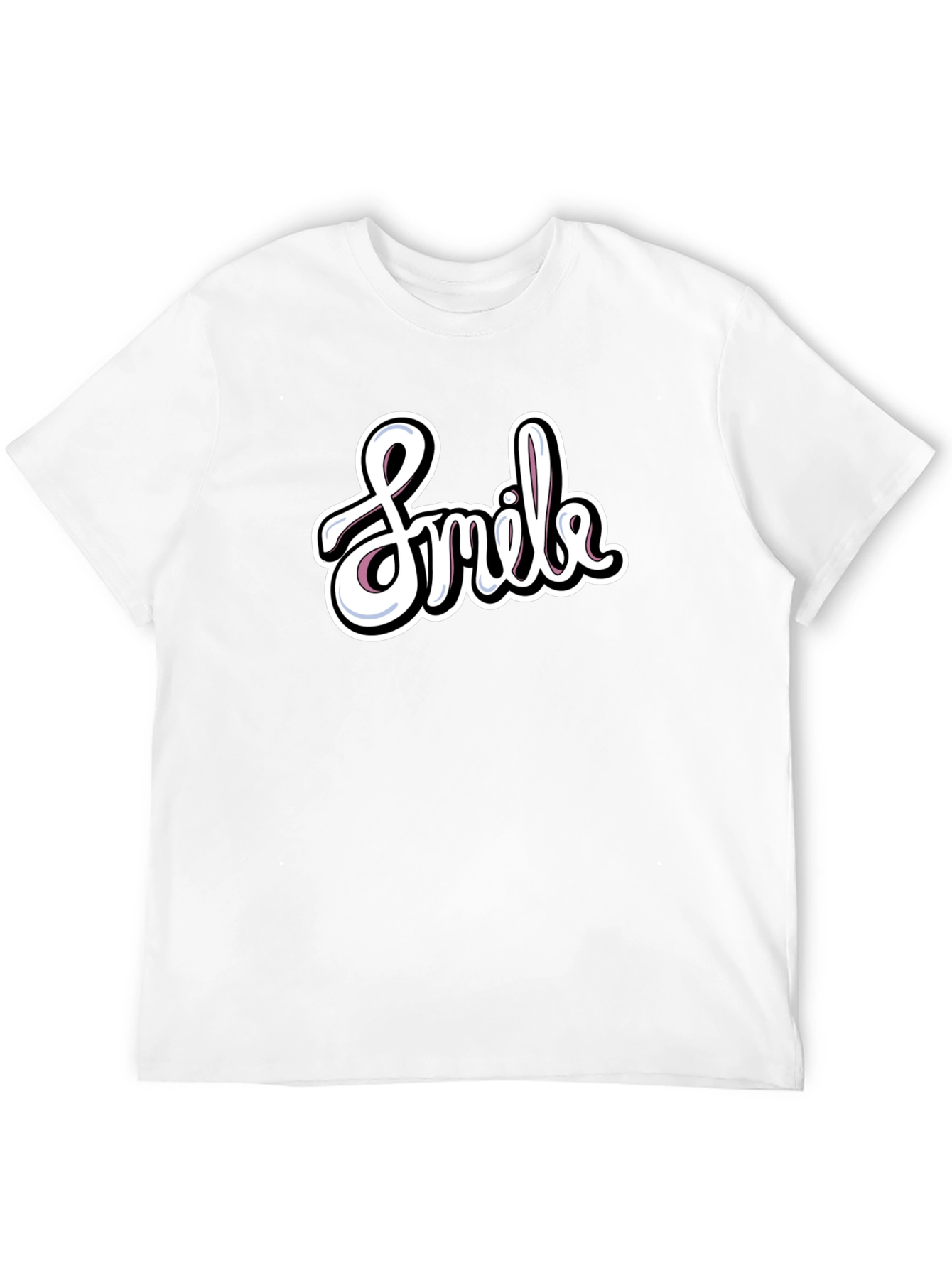 Black Smile Graphic T-Shirt - Casual Black Tee view 12