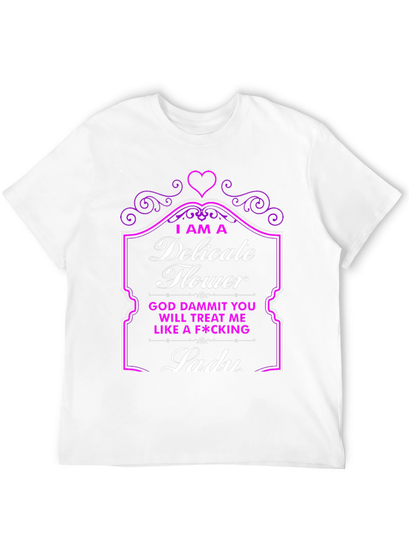 Black Delicate Flower Graphic Tee - Treat Me Like a Lady! view 12