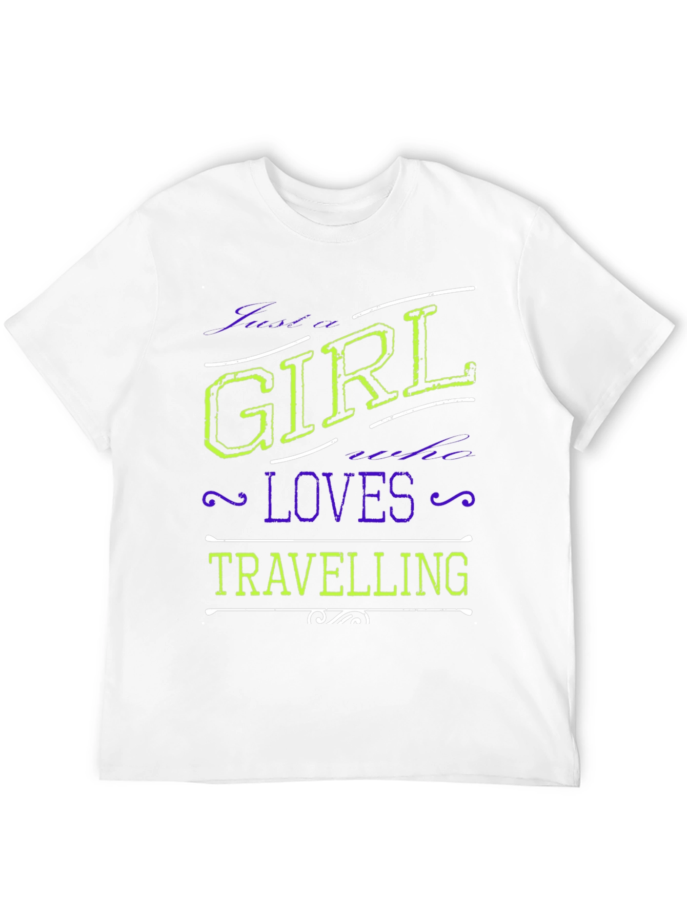Black Girl Loves Travelling Black T-Shirt view 12