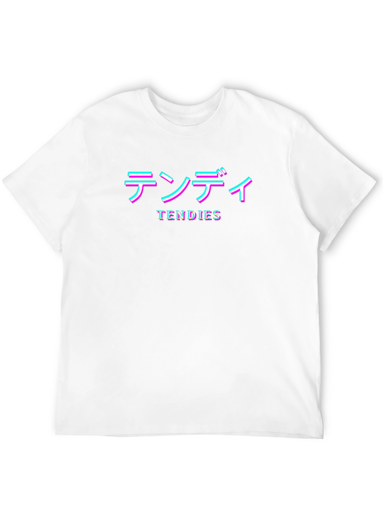 Black Tendies Black Graphic Tee - Anime Vaporwave Shirt view 12