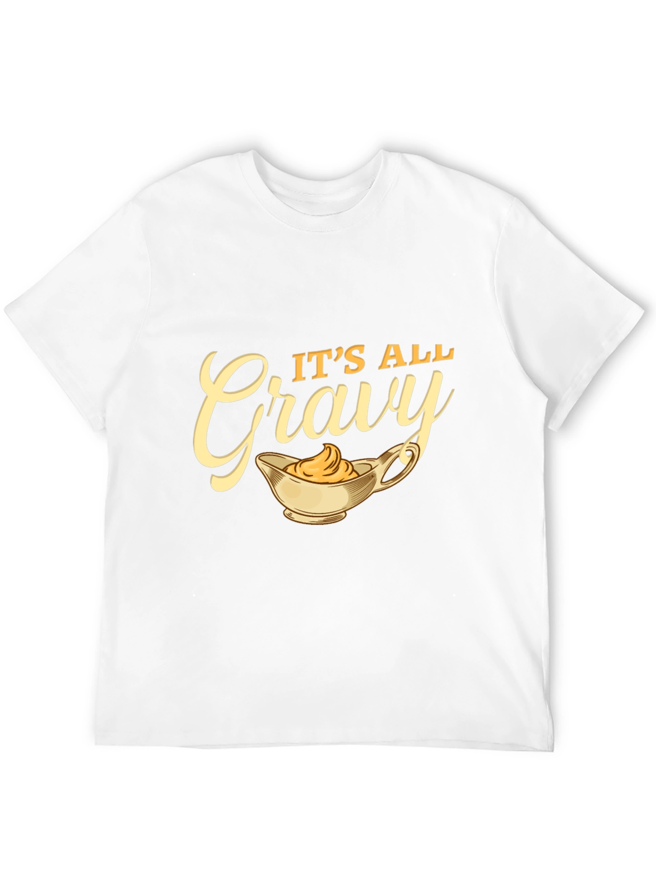 Black It's All Gravy T-Shirt - Black Cotton Blend view 12
