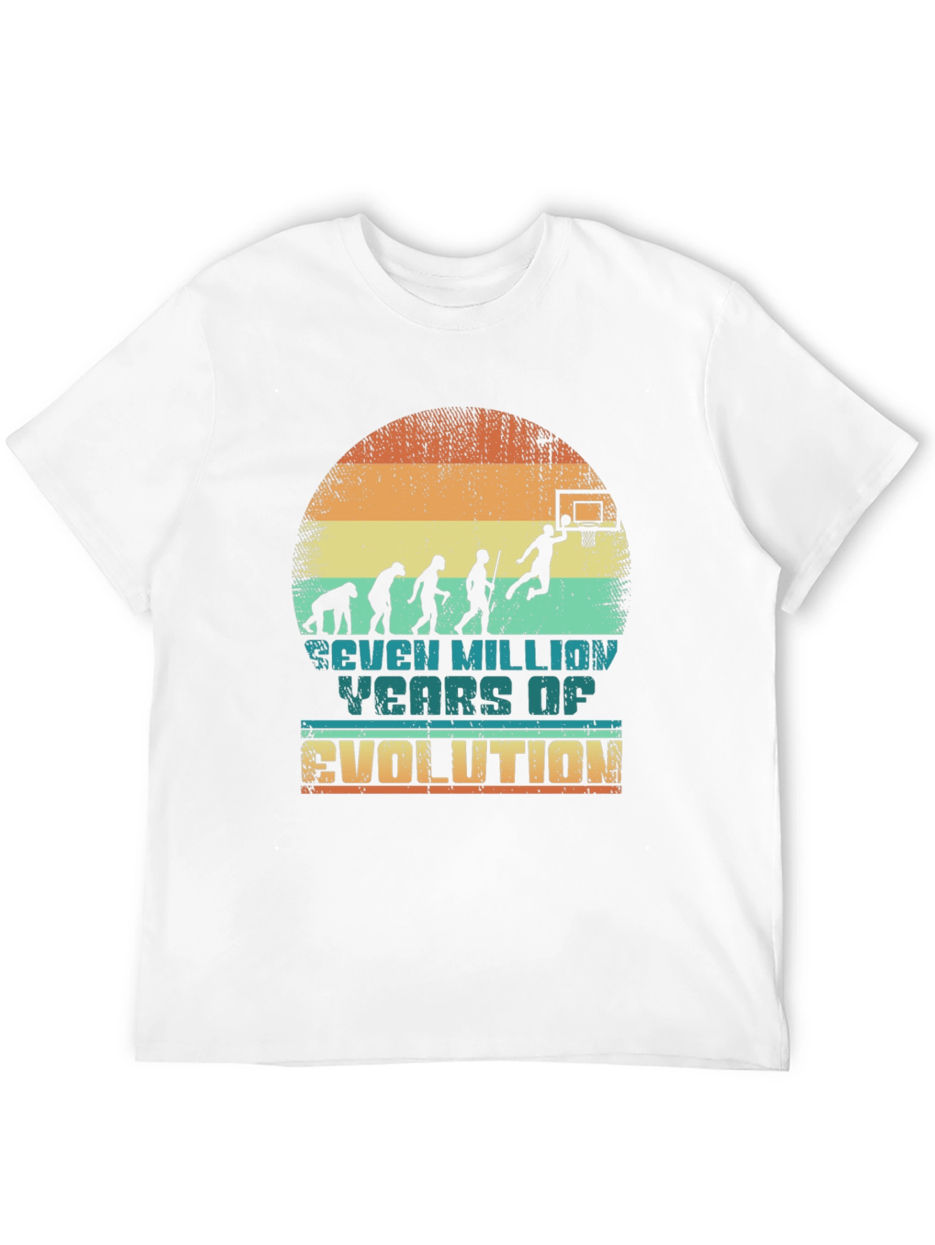 Black Evolution of Basketball T-Shirt view 12