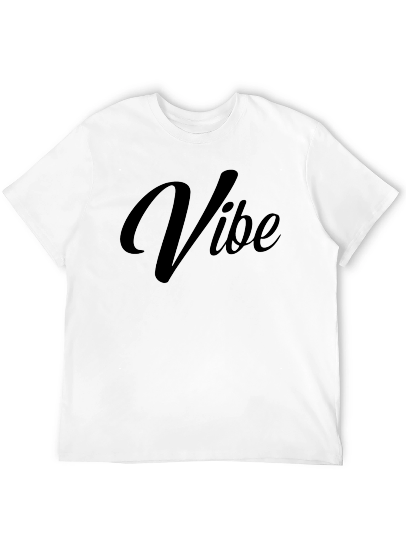 Black Vibe Black T-Shirt - Casual Men's Tee view 12