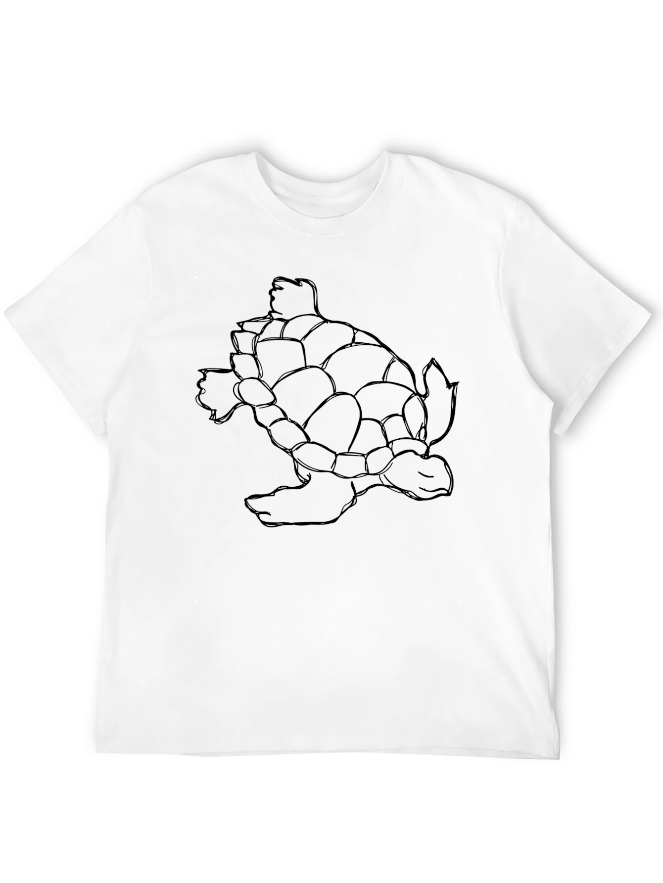 Black Men's Black Turtle Graphic Tee - Stylish & Unique Design view 12