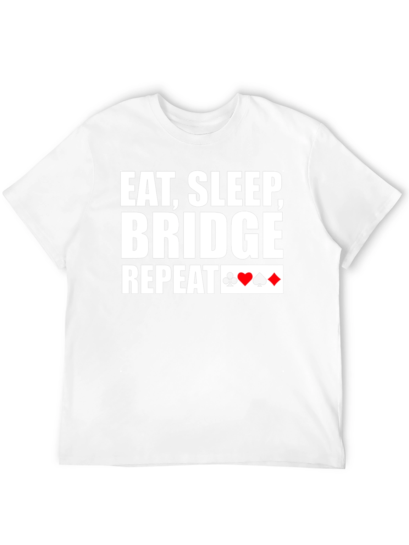 Black Eat, Sleep, Bridge, Repeat Black T-Shirt view 12