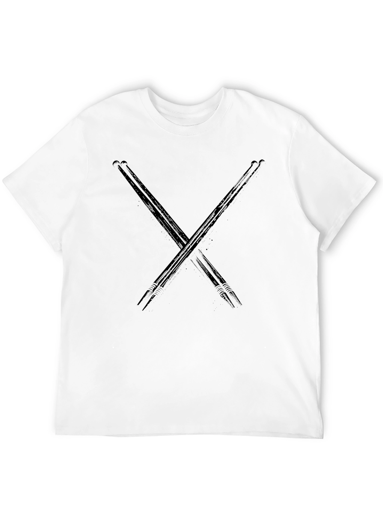 Black Drumsticks Graphic Black Tee view 12