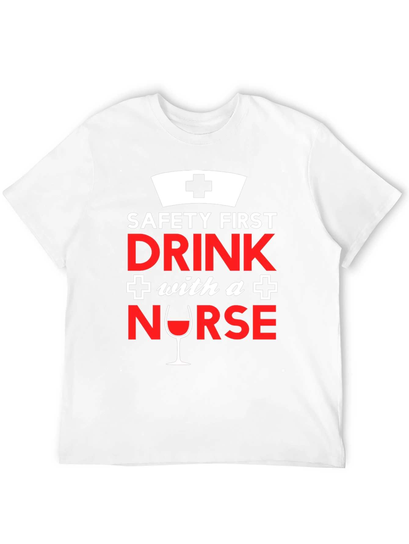 Black Funny Nurse T-Shirt: Safety First, Drink With a Nurse! view 12