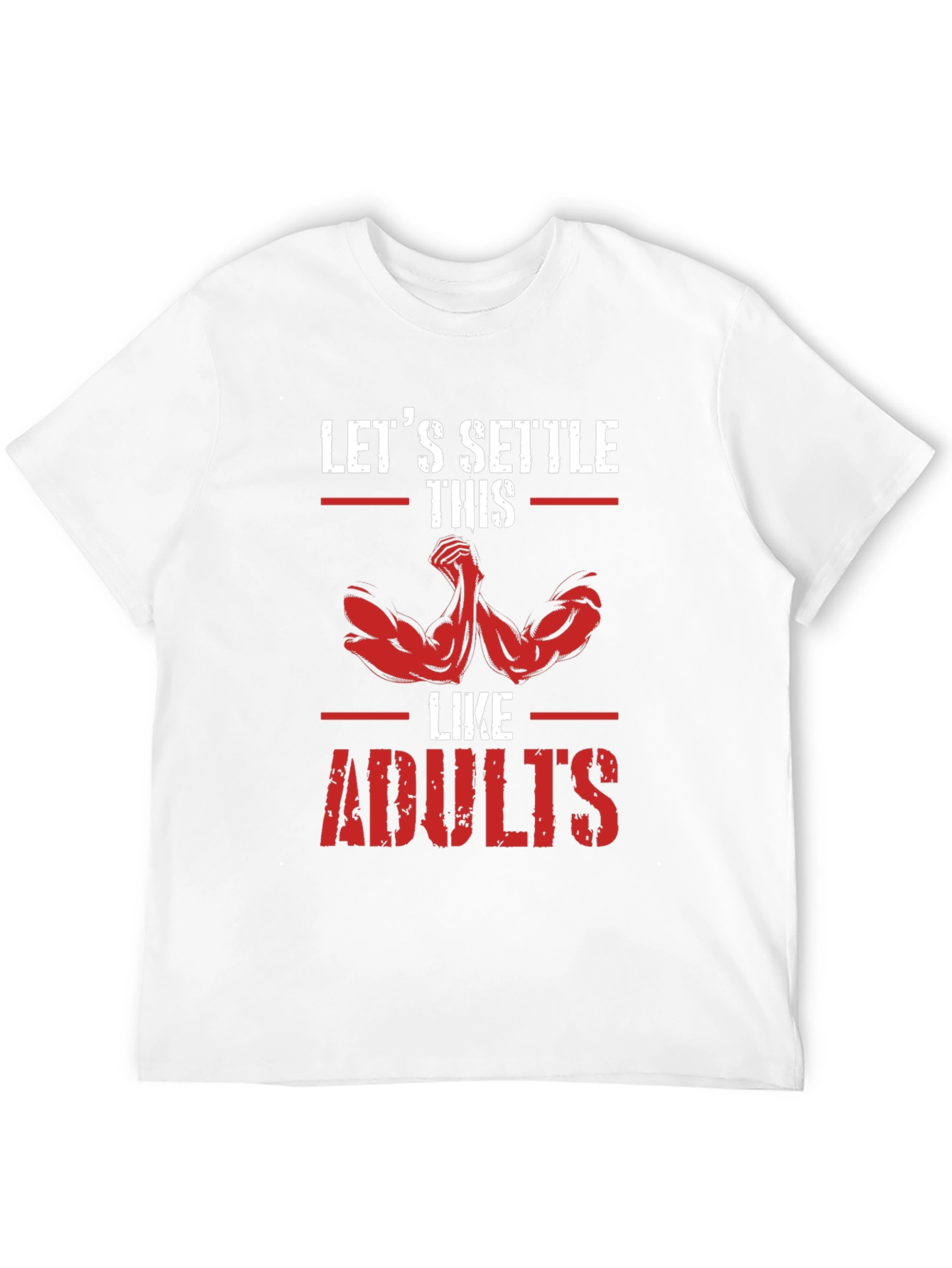 Black Let's Settle This Like Adults T-Shirt view 12