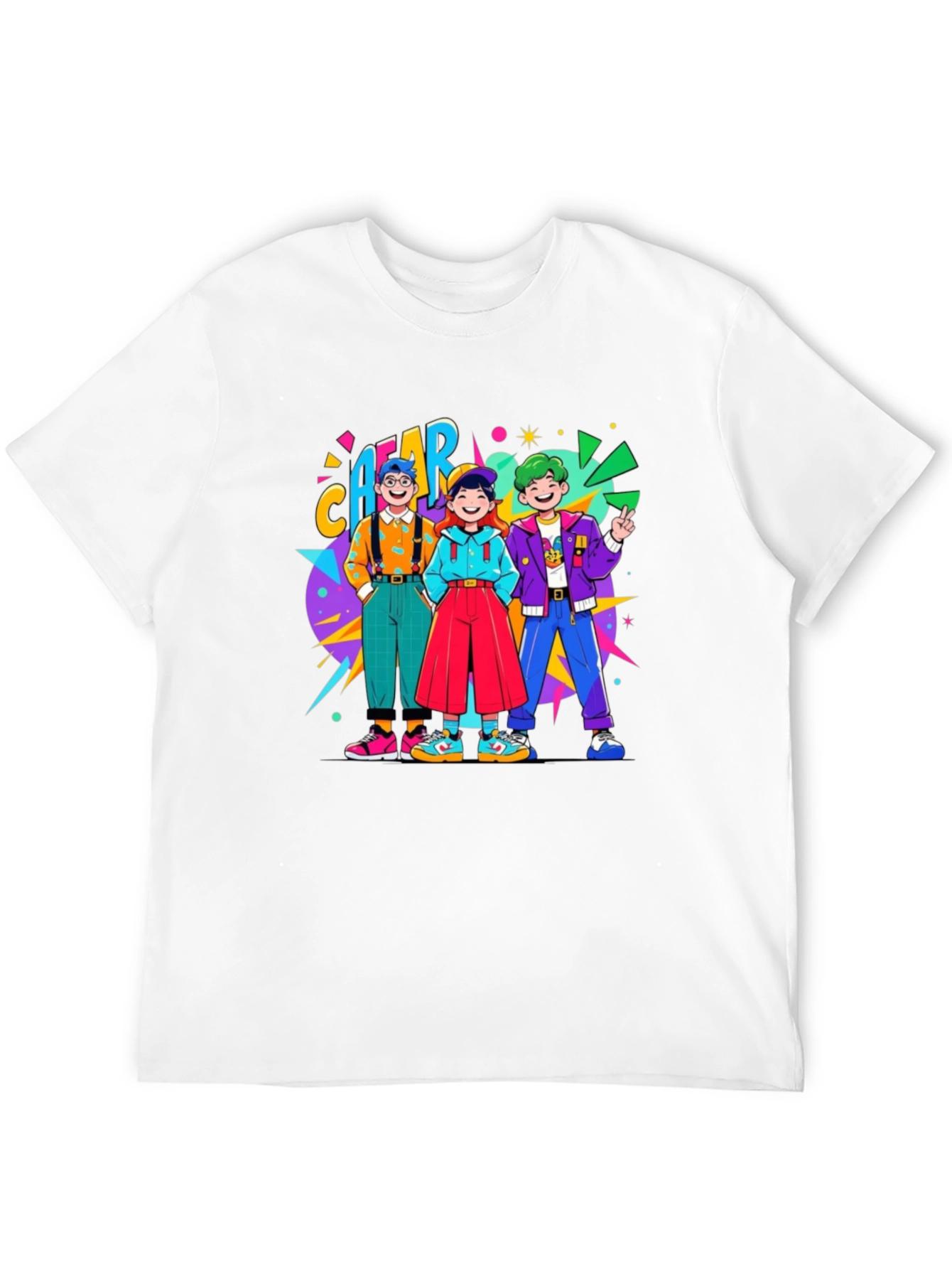 Black Retro Cartoon T-Shirt view 12