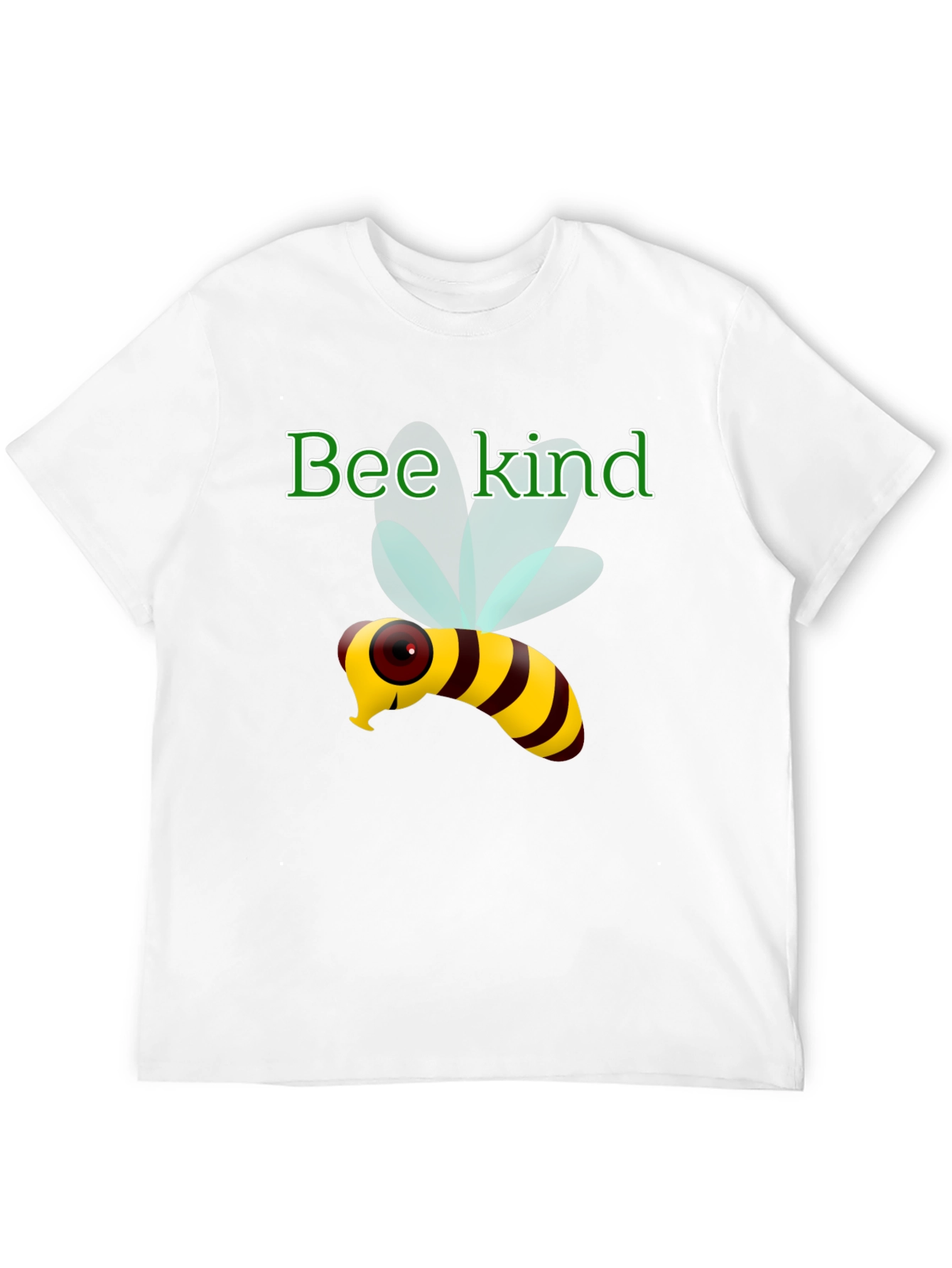 Black Bee Kind T-Shirt - Black Cotton Tee with Cute Bee Design view 12