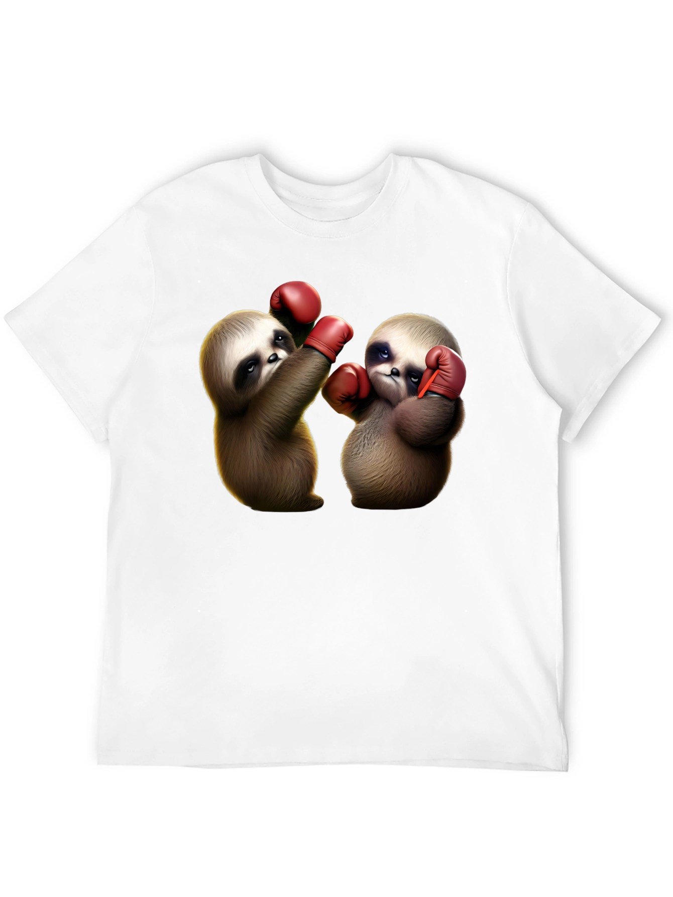 Black Boxing Sloth Graphic Tee view 12