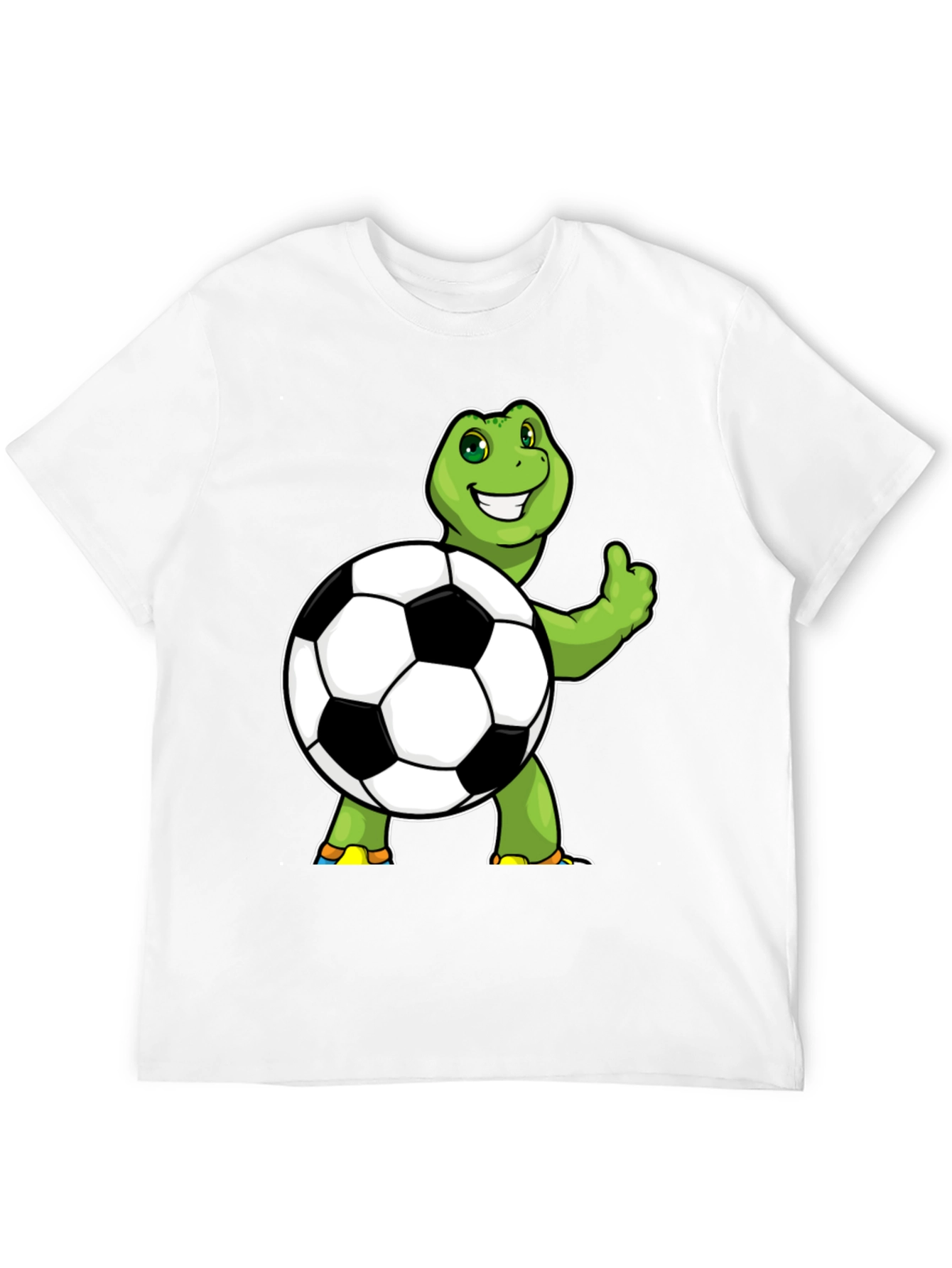 Black Turtle Soccer Ball Graphic Tee - Black Cotton view 12