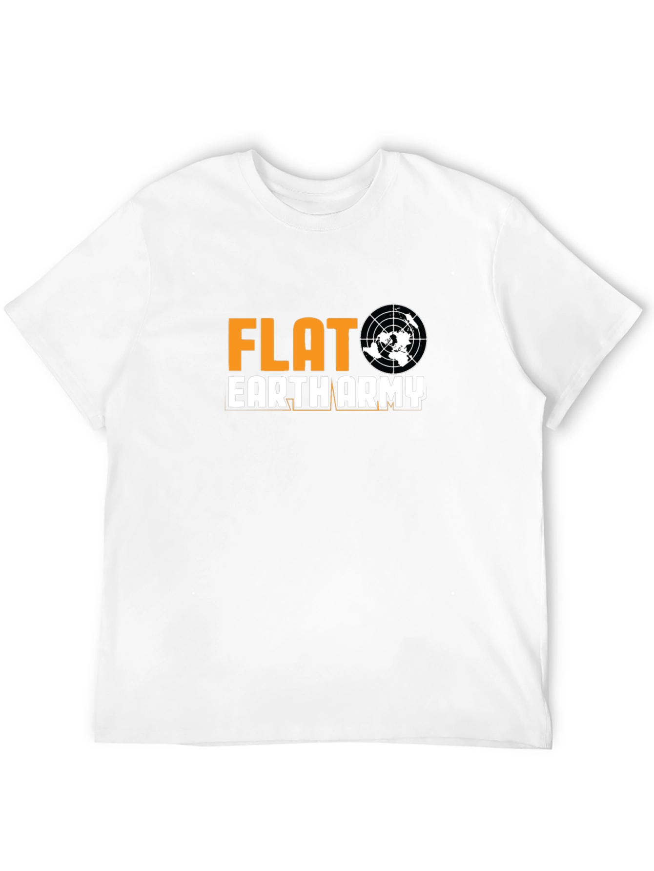 Black Flat Earth Army Graphic T-Shirt view 12