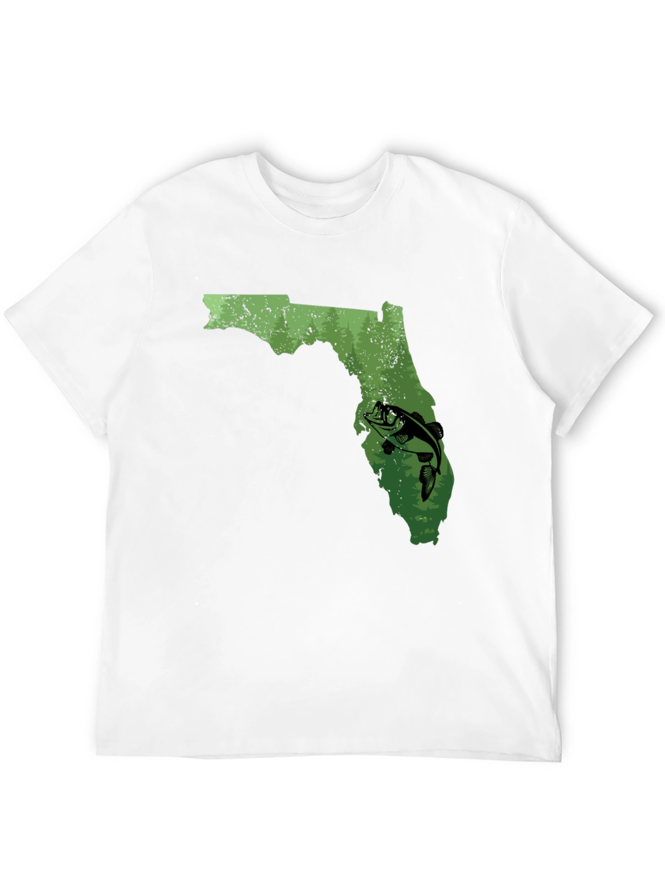 Black Florida Fishing Graphic T-Shirt view 12