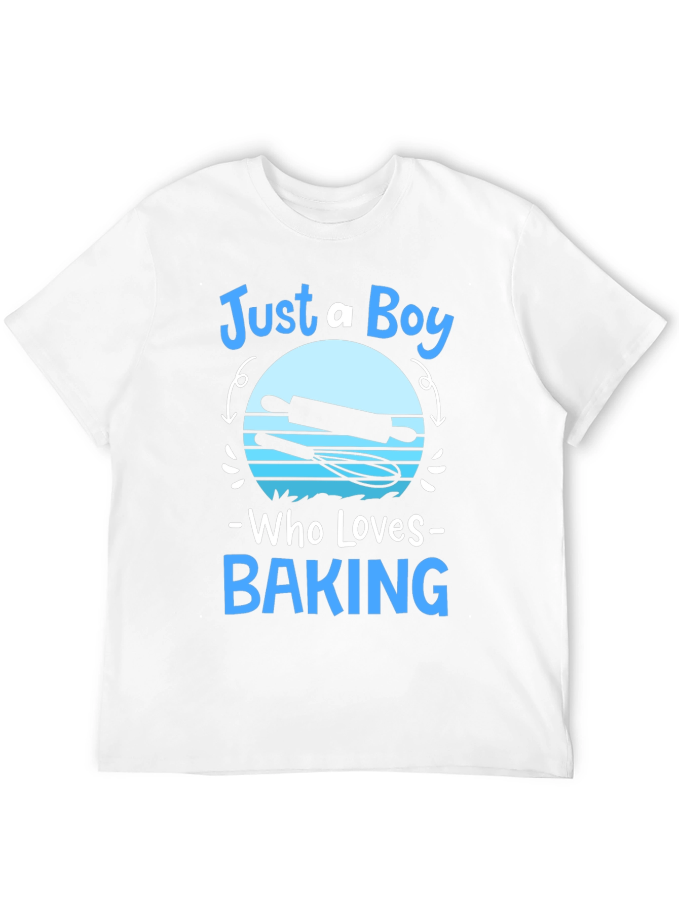 Black Just A Boy Who Loves Baking T-Shirt view 12