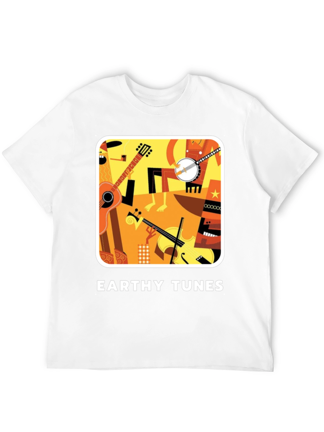 Black Earthy Tunes Black Graphic Tee view 12