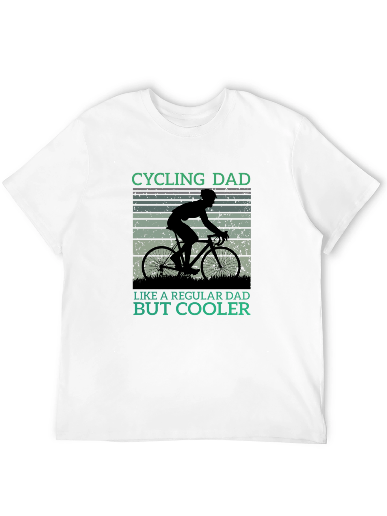 Black Cycling Dad T-Shirt - Cool Dad Style view 12
