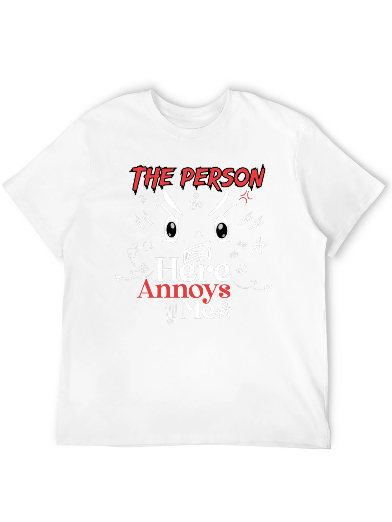 Black Annoyed T-Shirt: The Person Here Annoys Me view 12