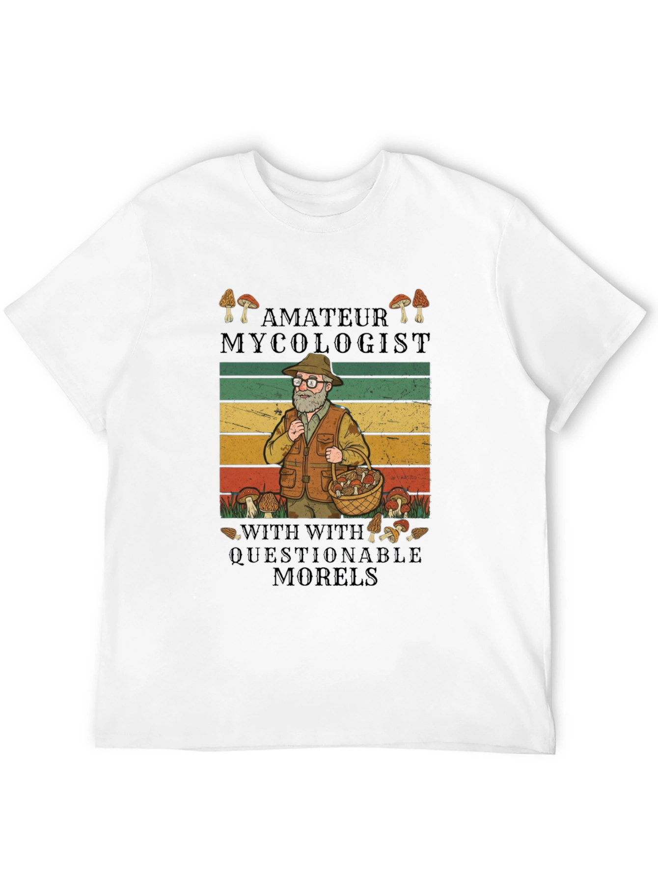 Black Amateur Mycologist T-Shirt - Questionable Morels view 12