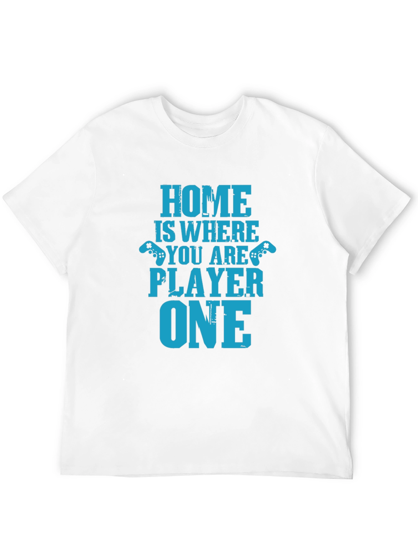 Black Home Is Where You Are Player One Black T-Shirt view 12
