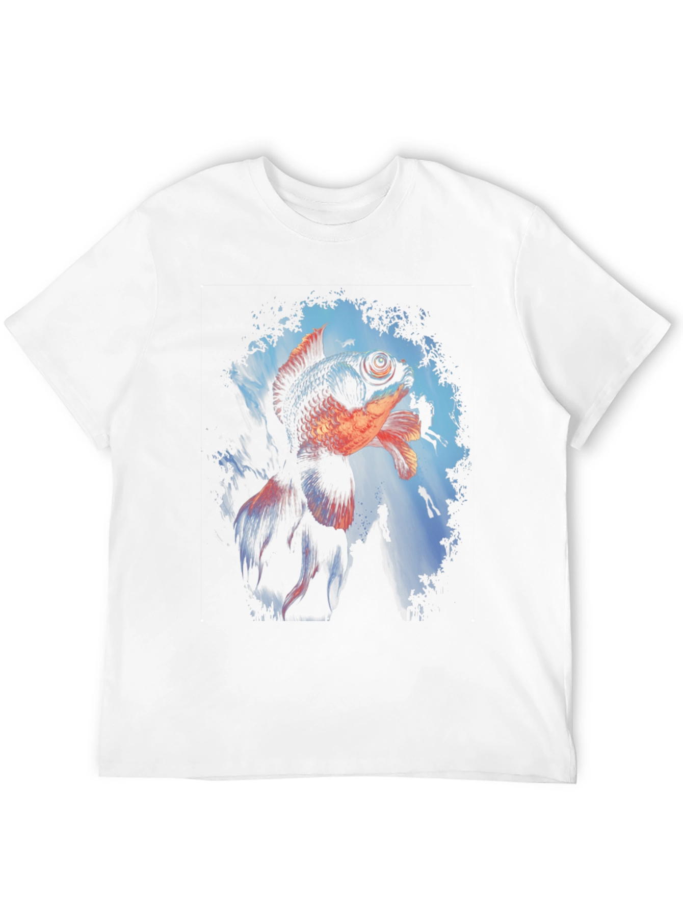 Black Goldfish Graphic Black Tee view 12