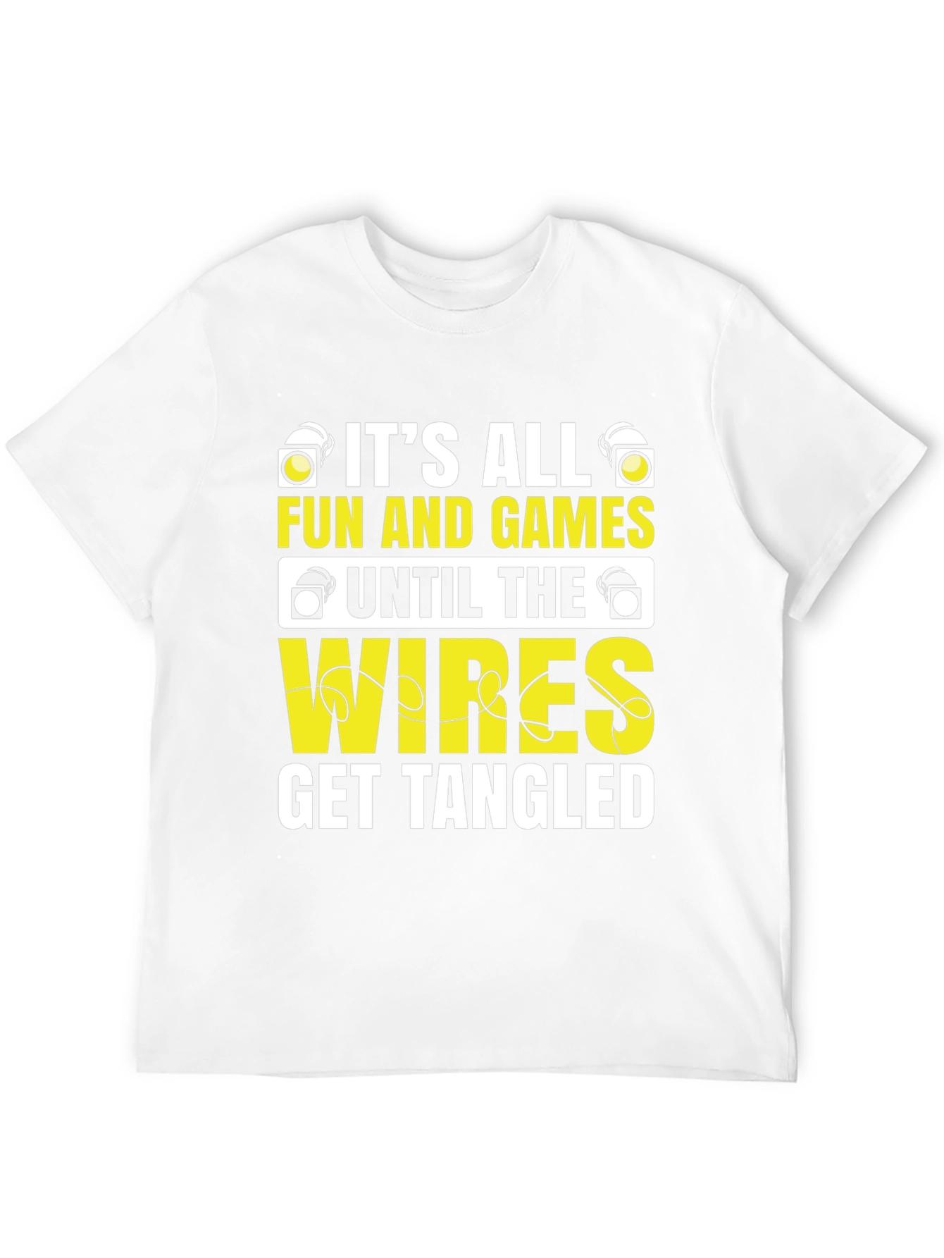 Black It's All Fun and Games Men's T-Shirt view 12