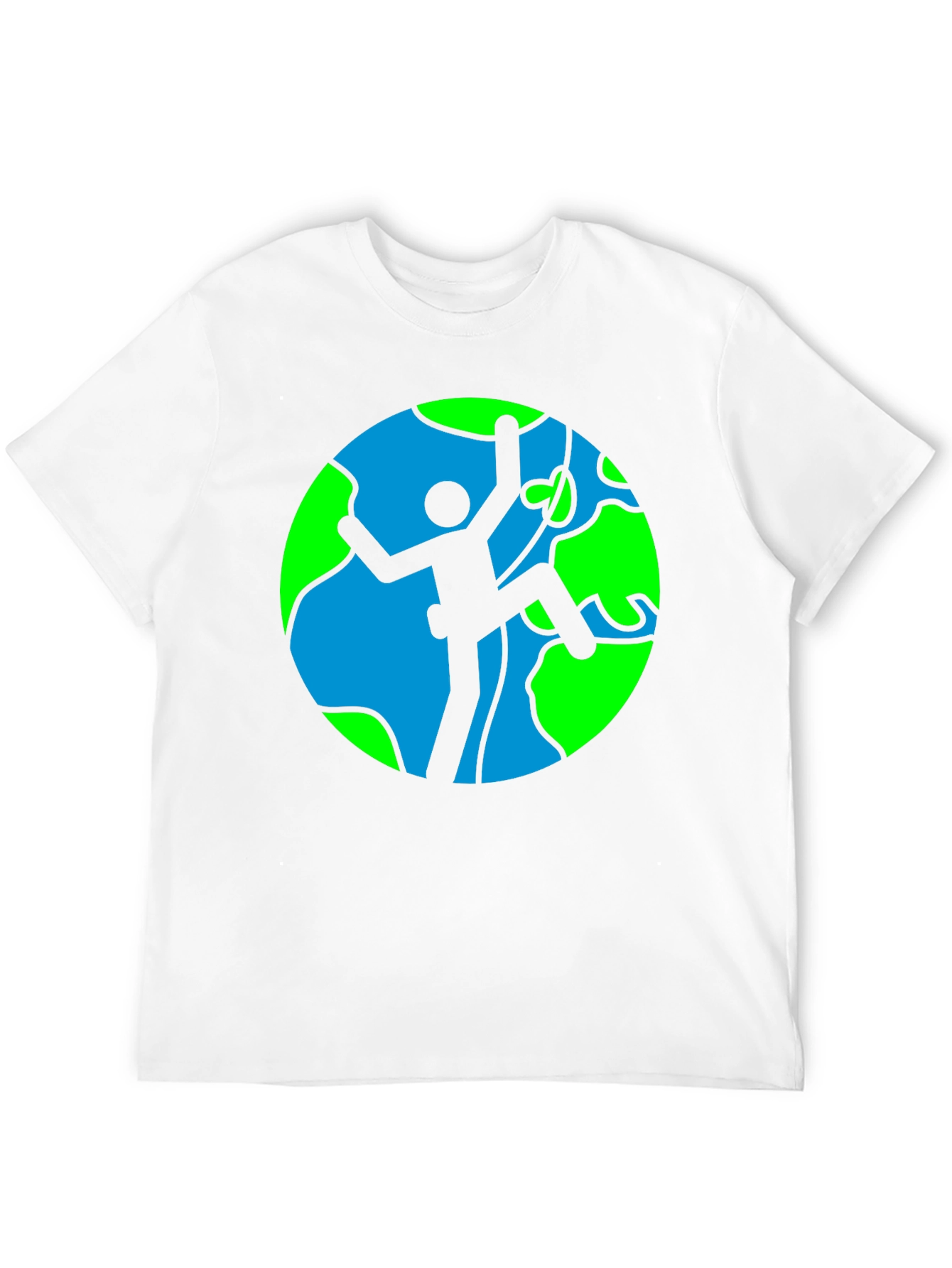 Black Climber Earth Graphic Tee - Black Cotton T-Shirt view 12