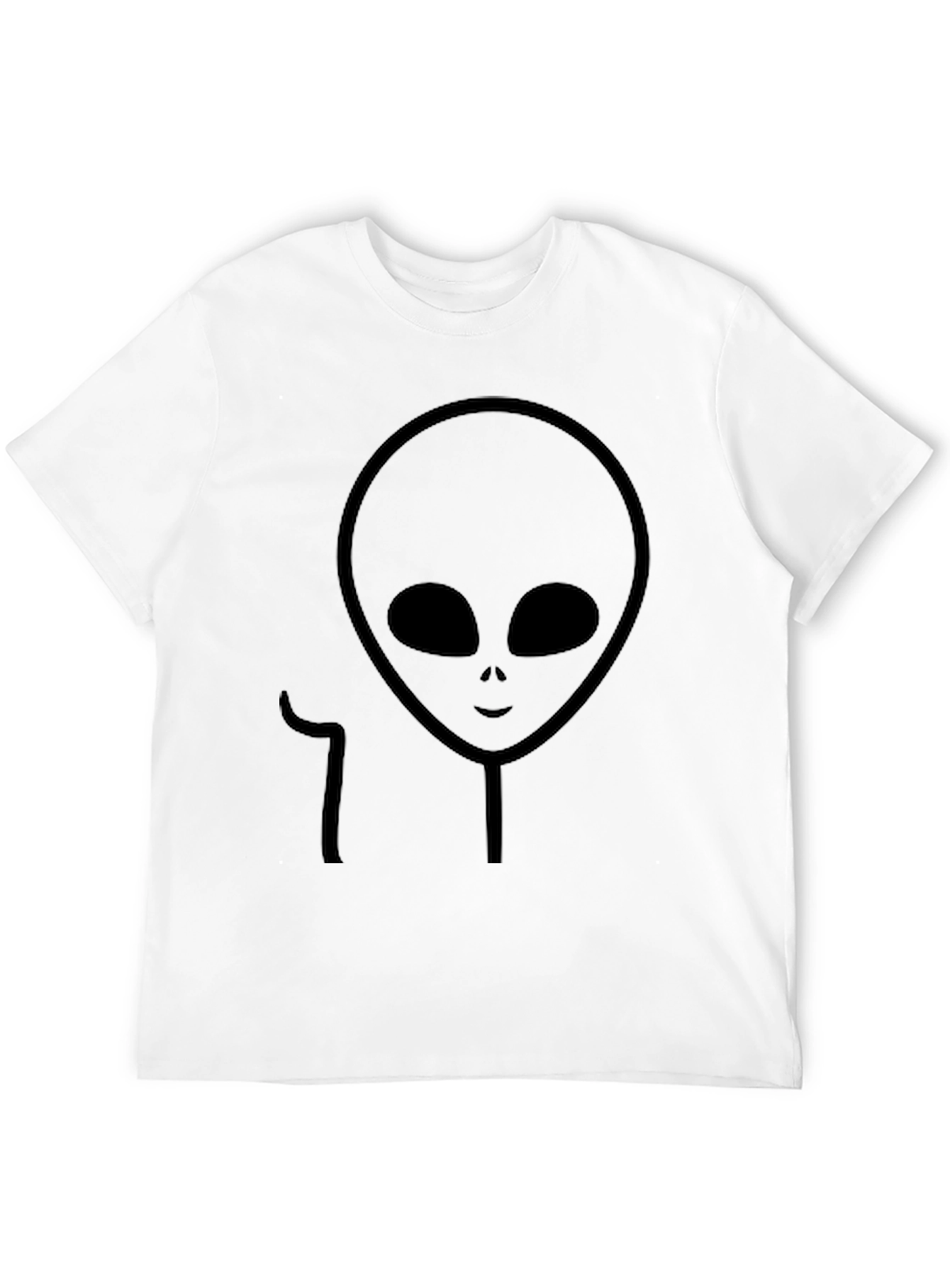 Black Black Alien Graphic Tee - Extraterrestrial Style view 12