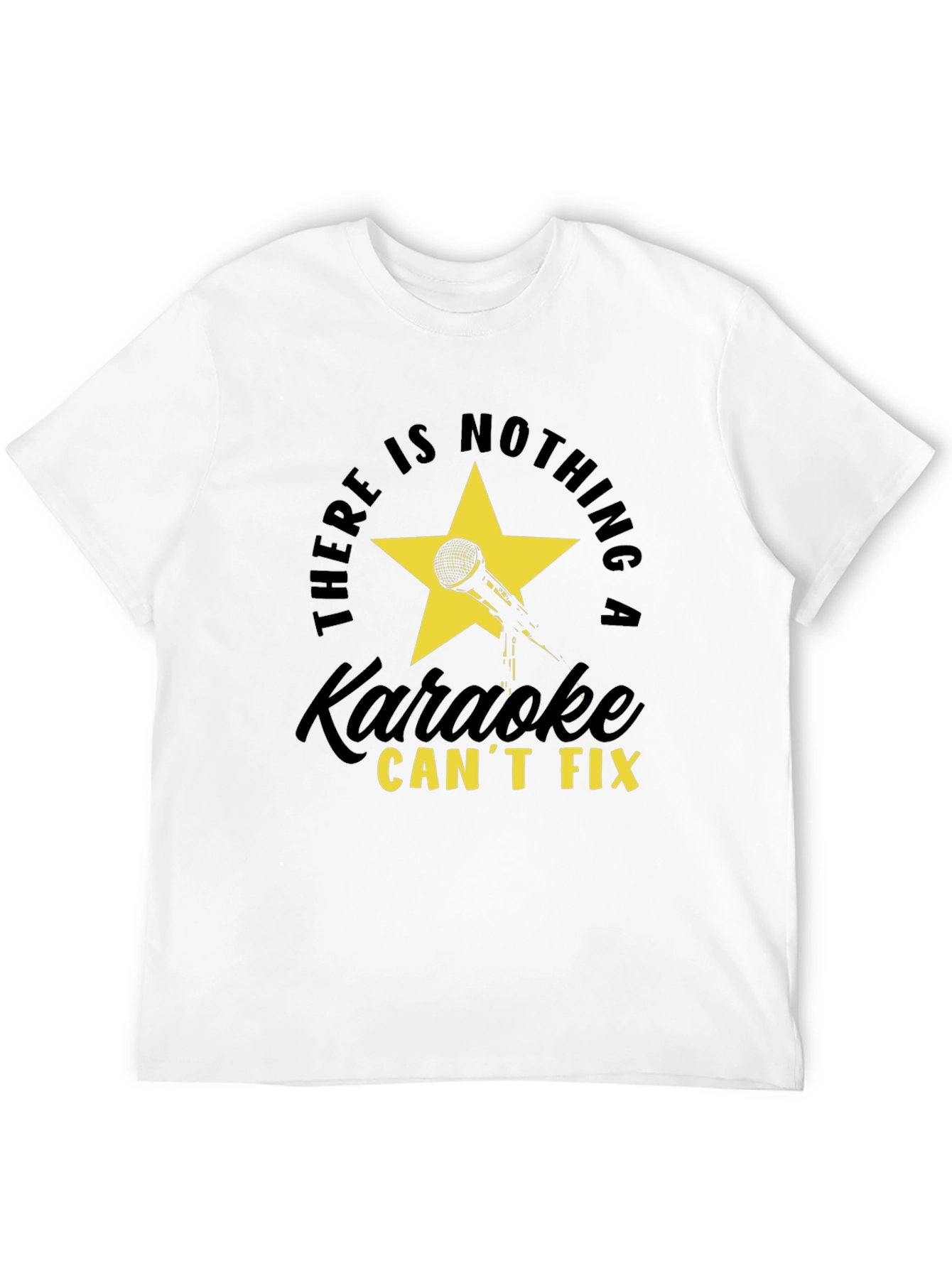 Black Karaoke Fix T-Shirt - Stylish Graphic Tee view 12