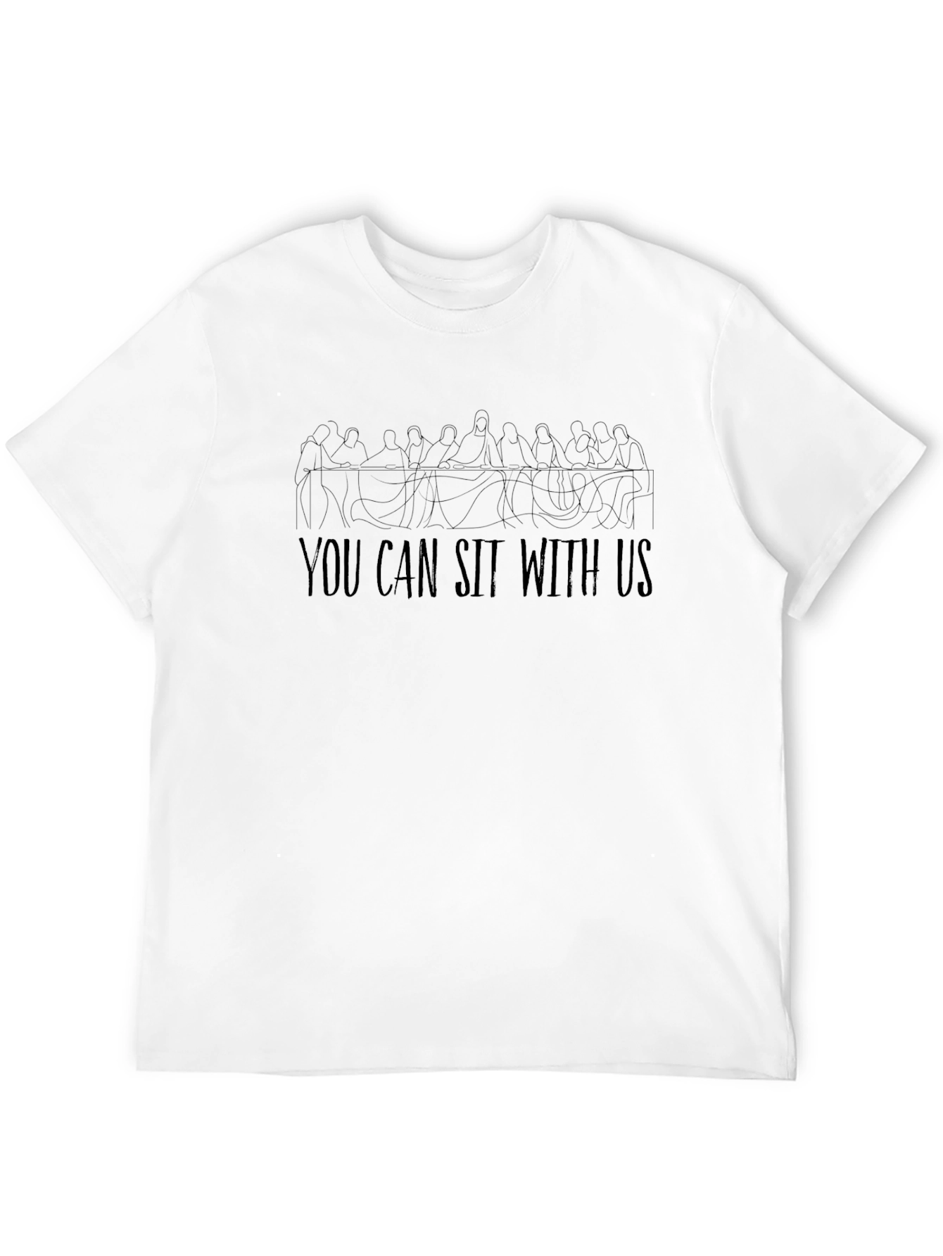 Black You Can Sit With Us Graphic Tee - Black view 12