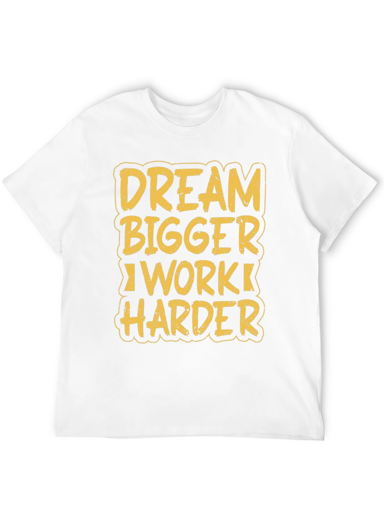 Dream Bigger Work Harder Black Graphic Tee - 12