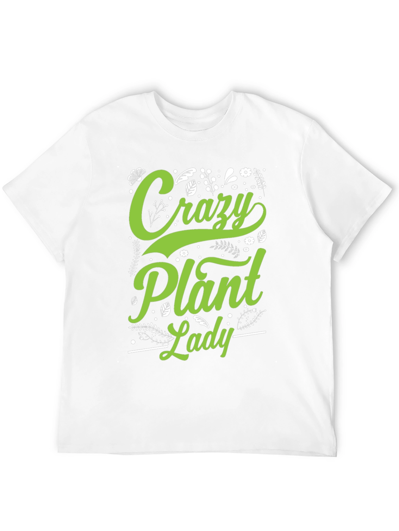 Black Crazy Plant Lady Graphic T-Shirt view 12