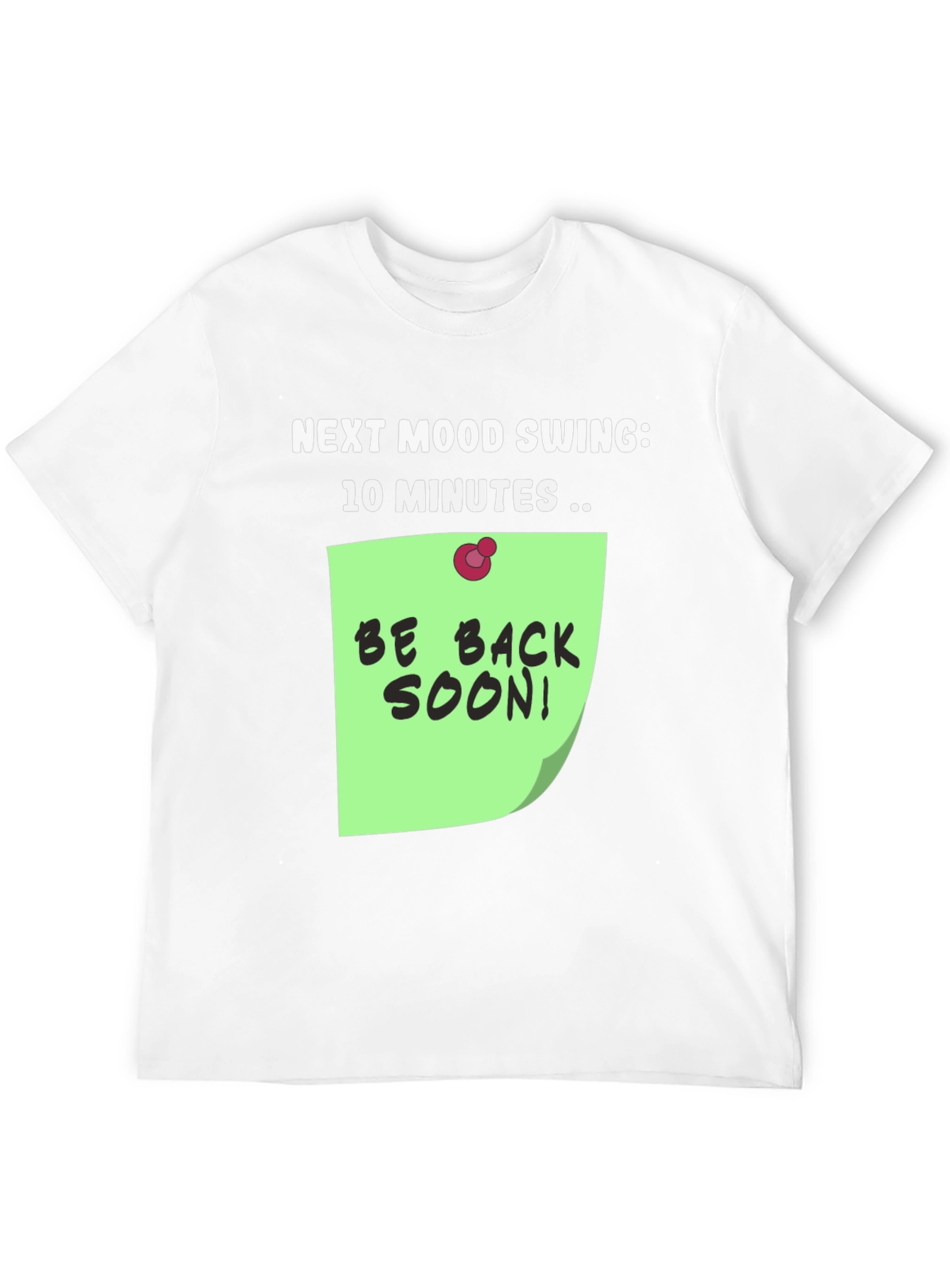 Black Humorous "Next Mood Swing" T-Shirt view 12