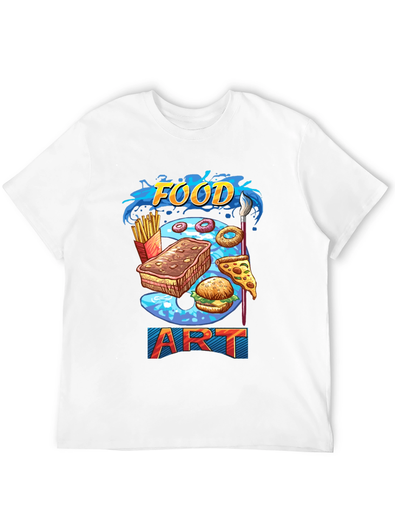 Black Food Art Graphic T-Shirt view 12