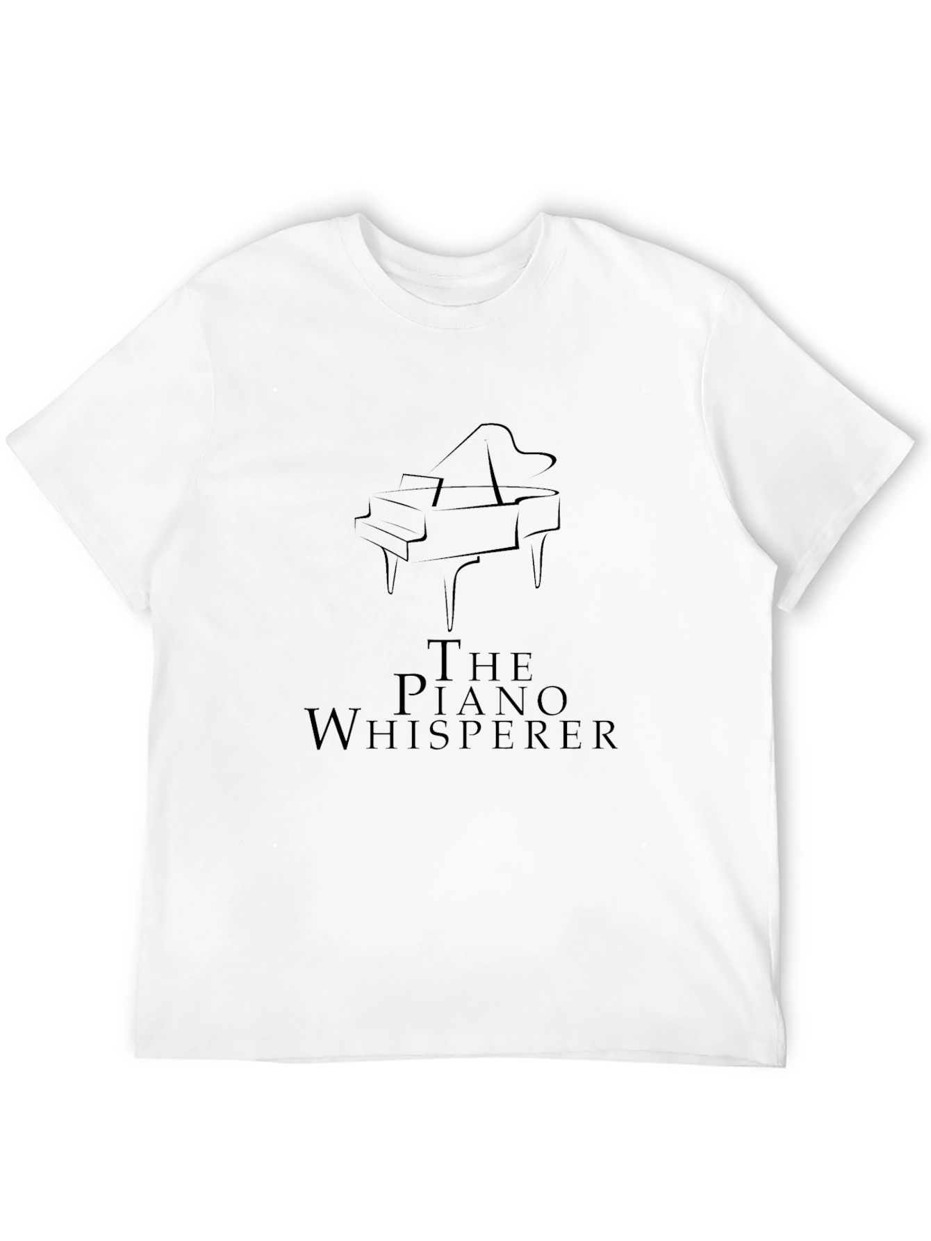Black The Piano Whisperer Black T-Shirt view 12