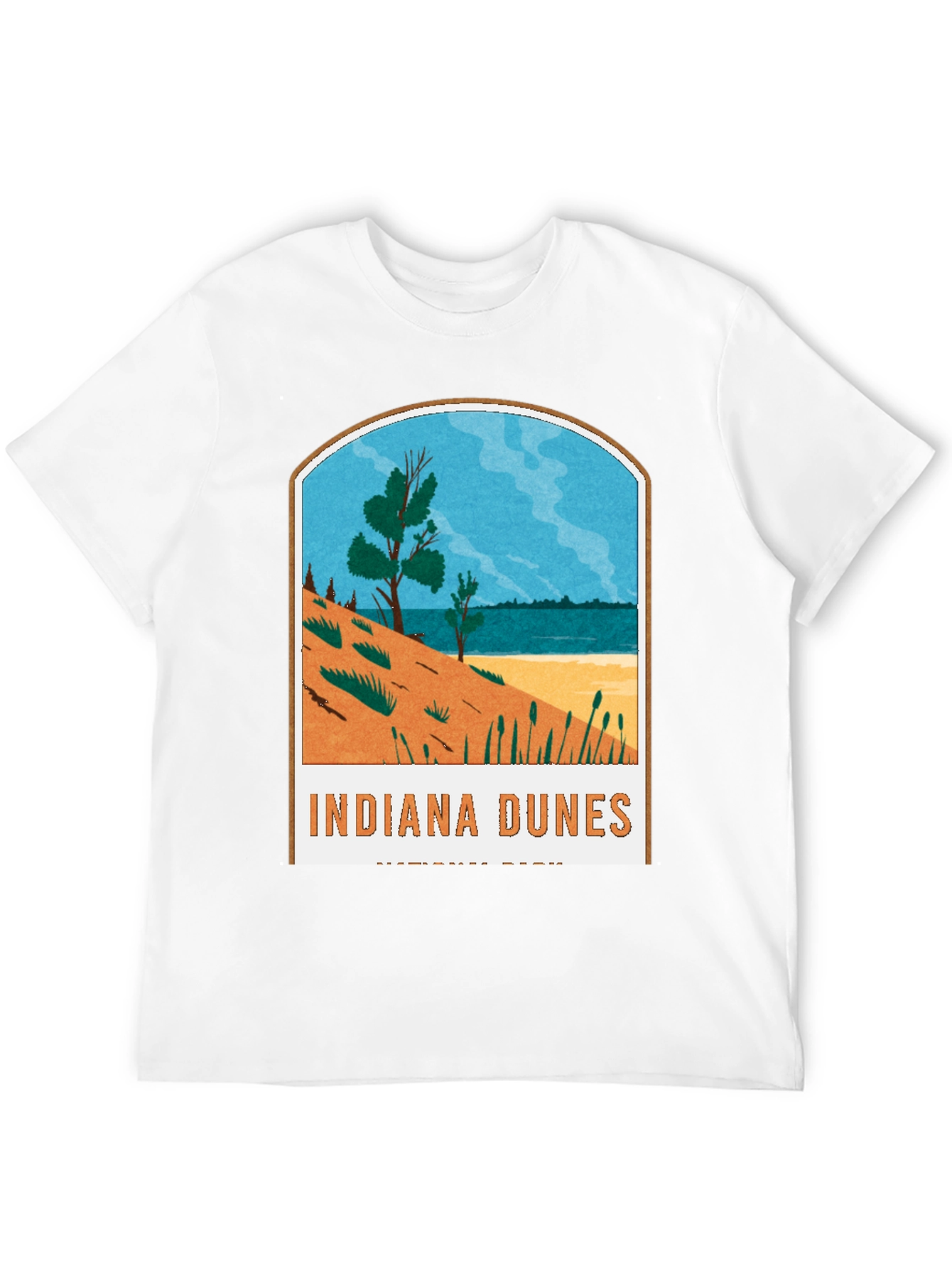 Black Indiana Dunes National Park Graphic Tee view 12
